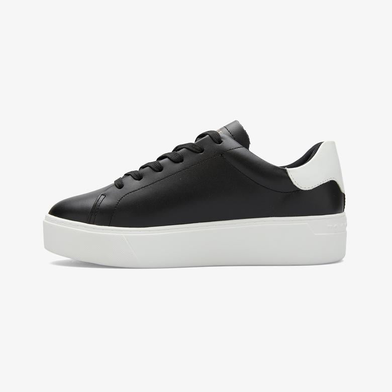 Tommy Hilfiger Platform Cupsole Patent Kadın Siyah Sneaker