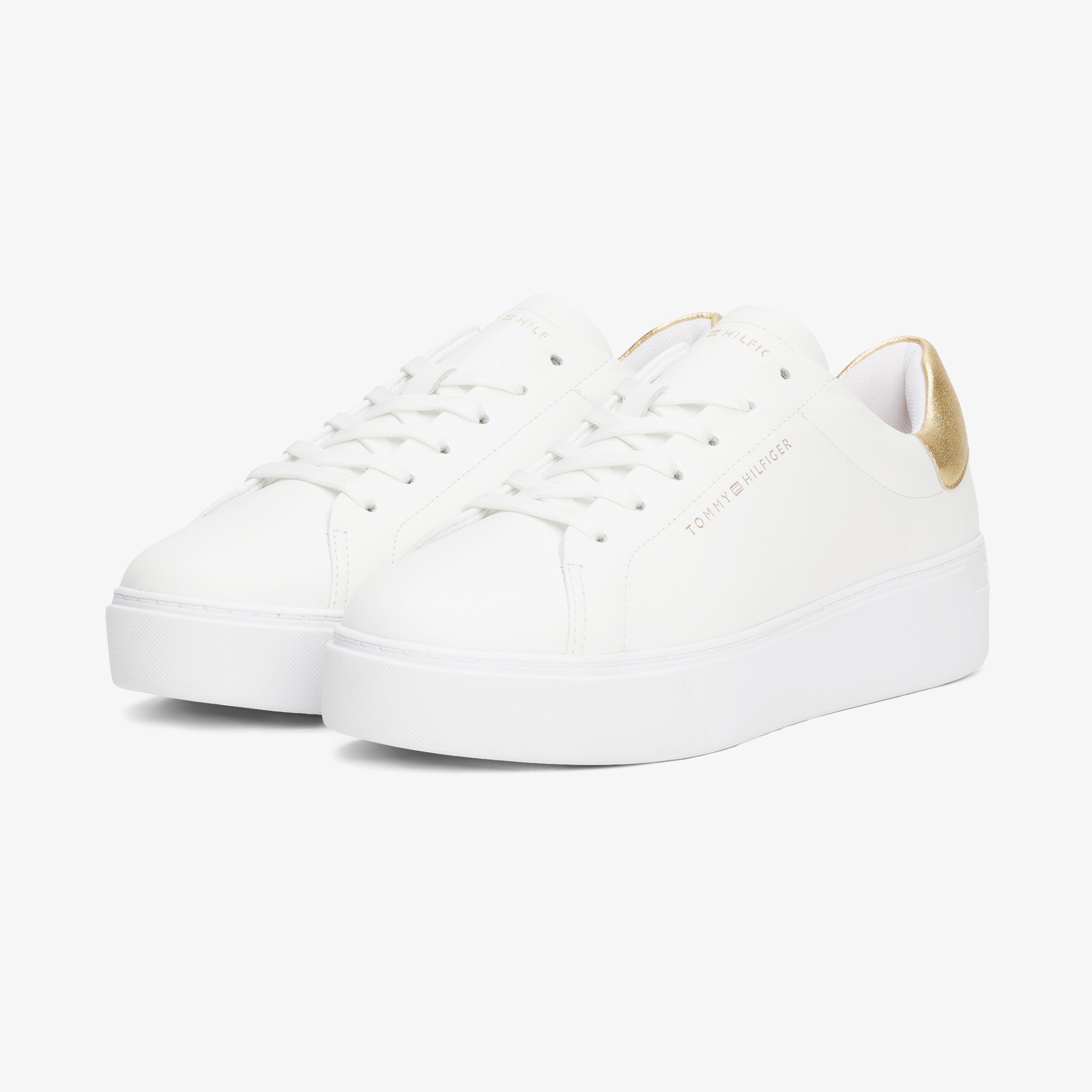 Tommy Hilfiger Essential Platform Court Kadın Altın Sneaker