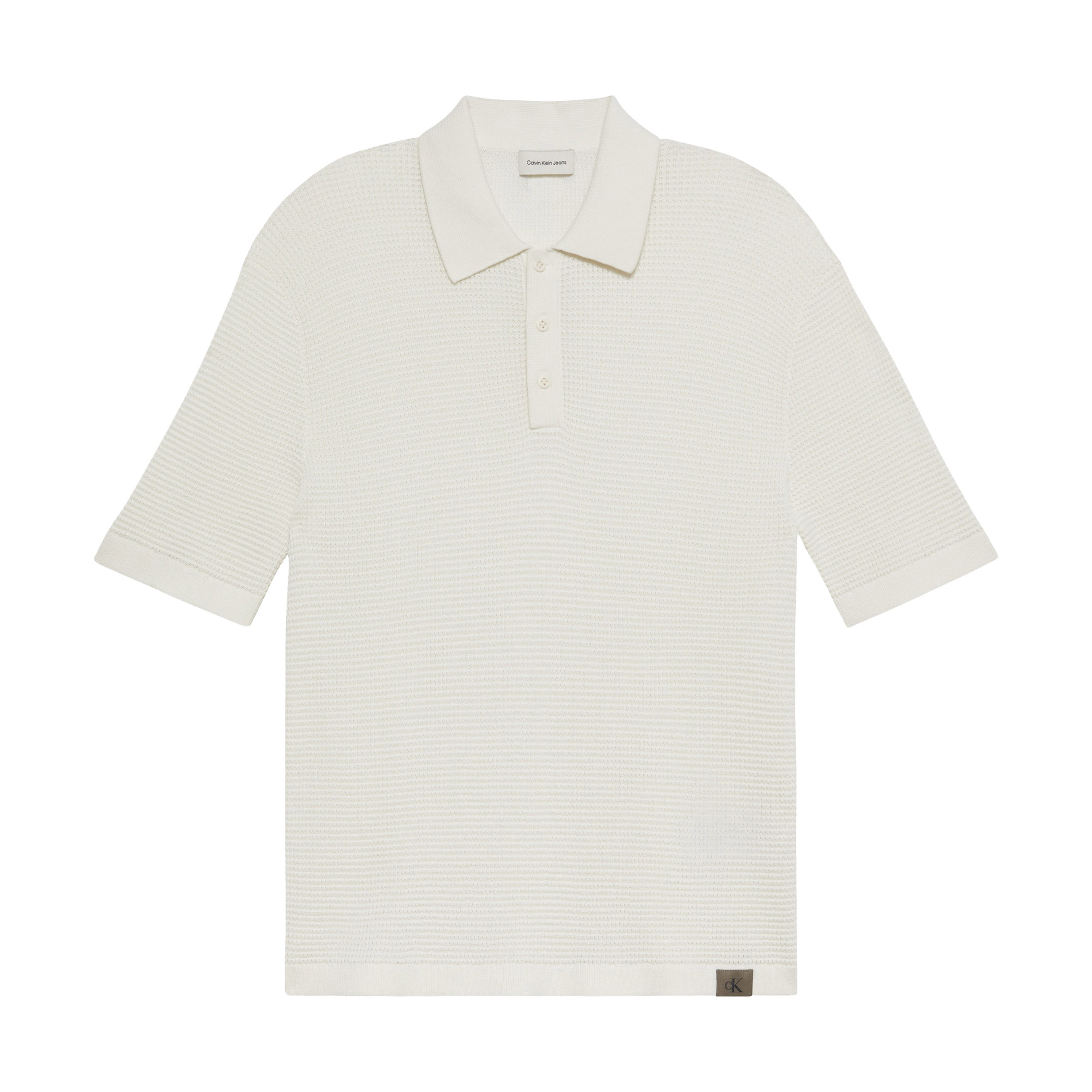 Calvin Klein Cotton Erkek Beyaz Triko