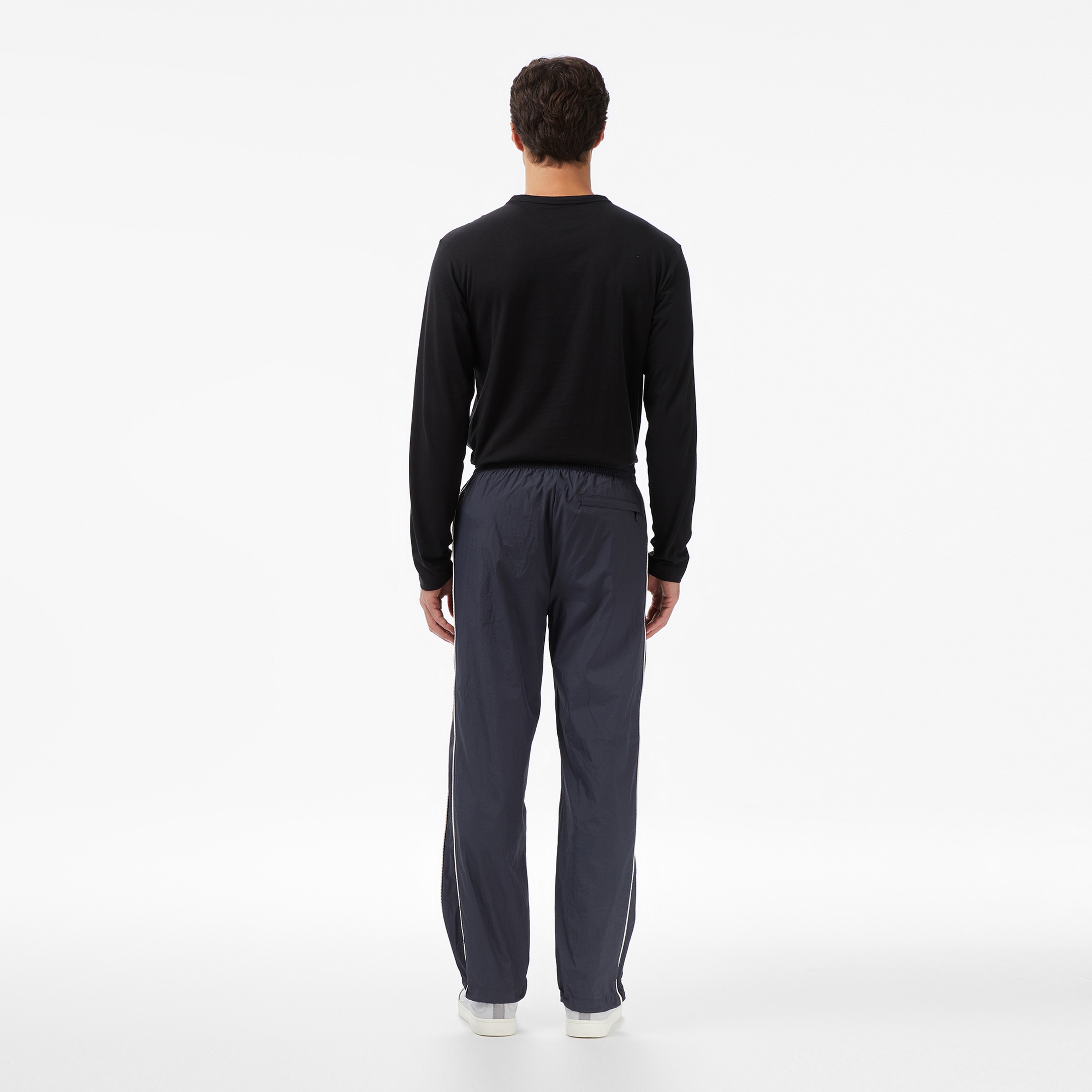 Calvin Klein Relaxed Crinkle Nylon Track Erkek Mavi Pantolon