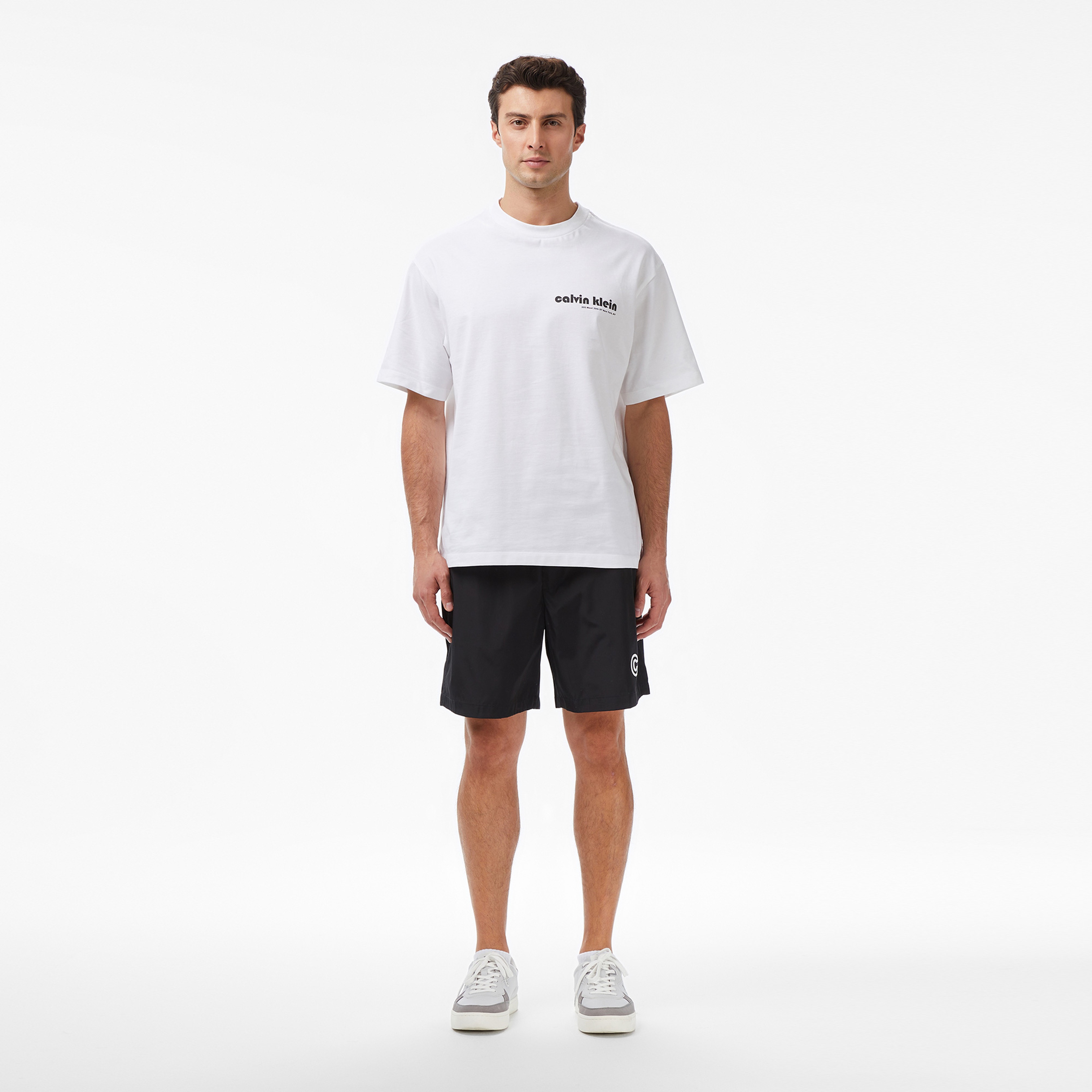 Calvin Klein Nylon Logo Drawstring Erkek Siyah Şort