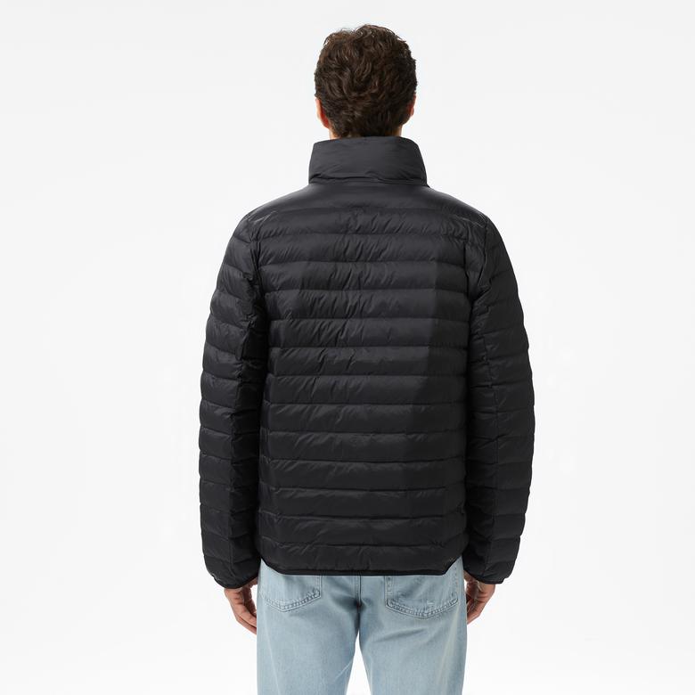 Calvin Klein Nylon Channeled Puffer Erkek Siyah Mont