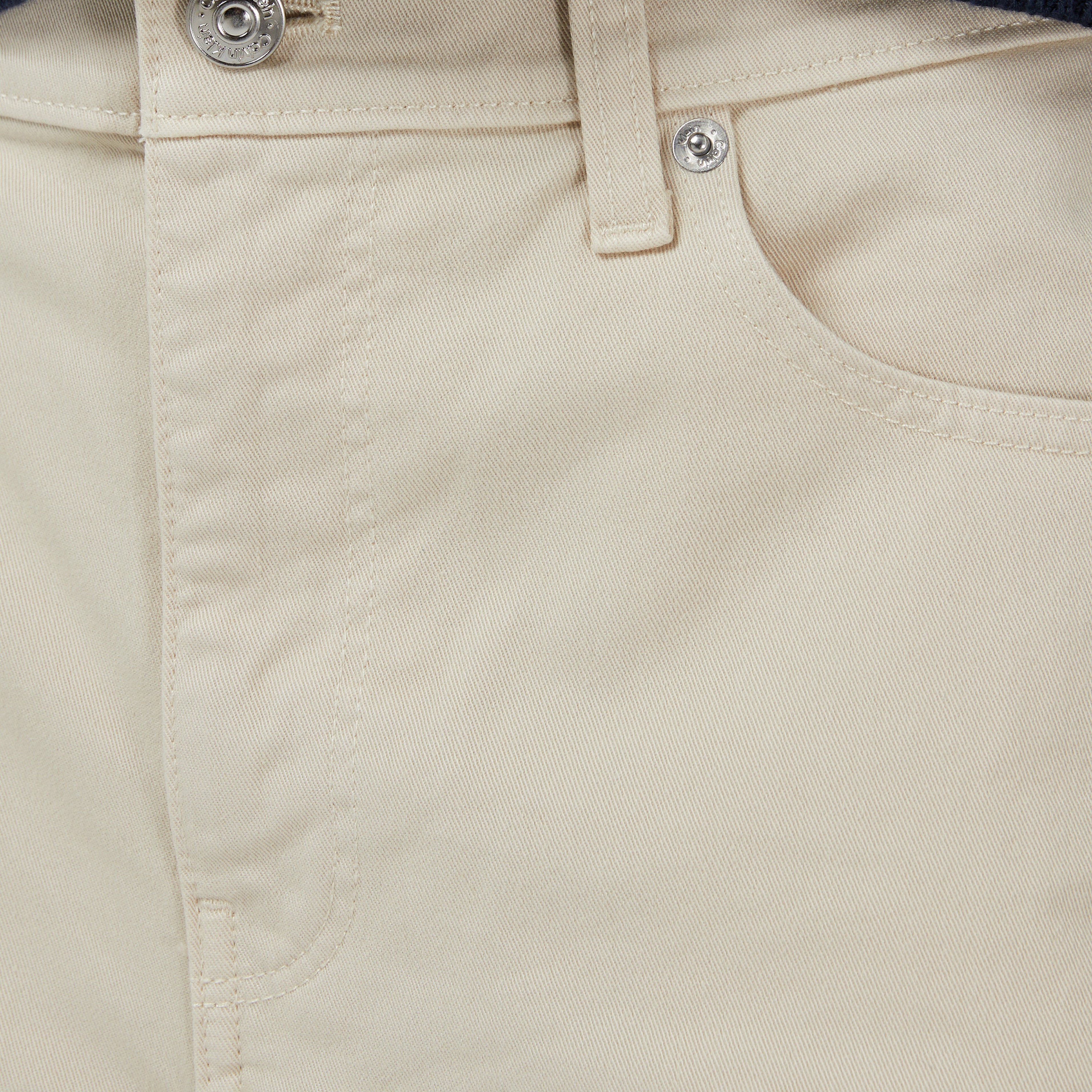 Calvin Klein Super Wide Kadın Beyaz Pantolon