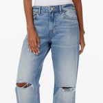 Calvin Klein Signature 90S Straight Gold Dust Kadın Mavi Jean