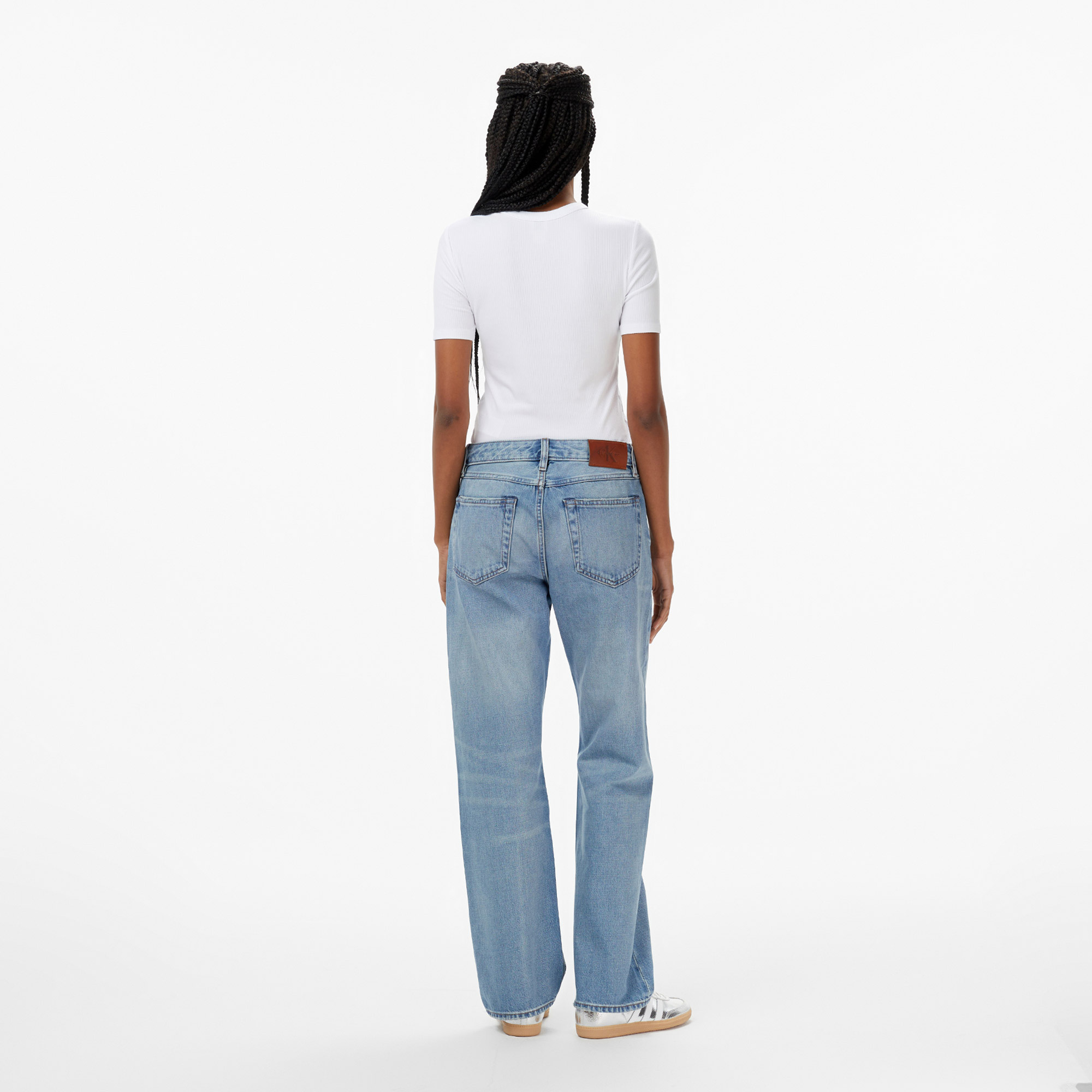Calvin Klein Signature 90S Straight Gold Dust Kadın Mavi Jean