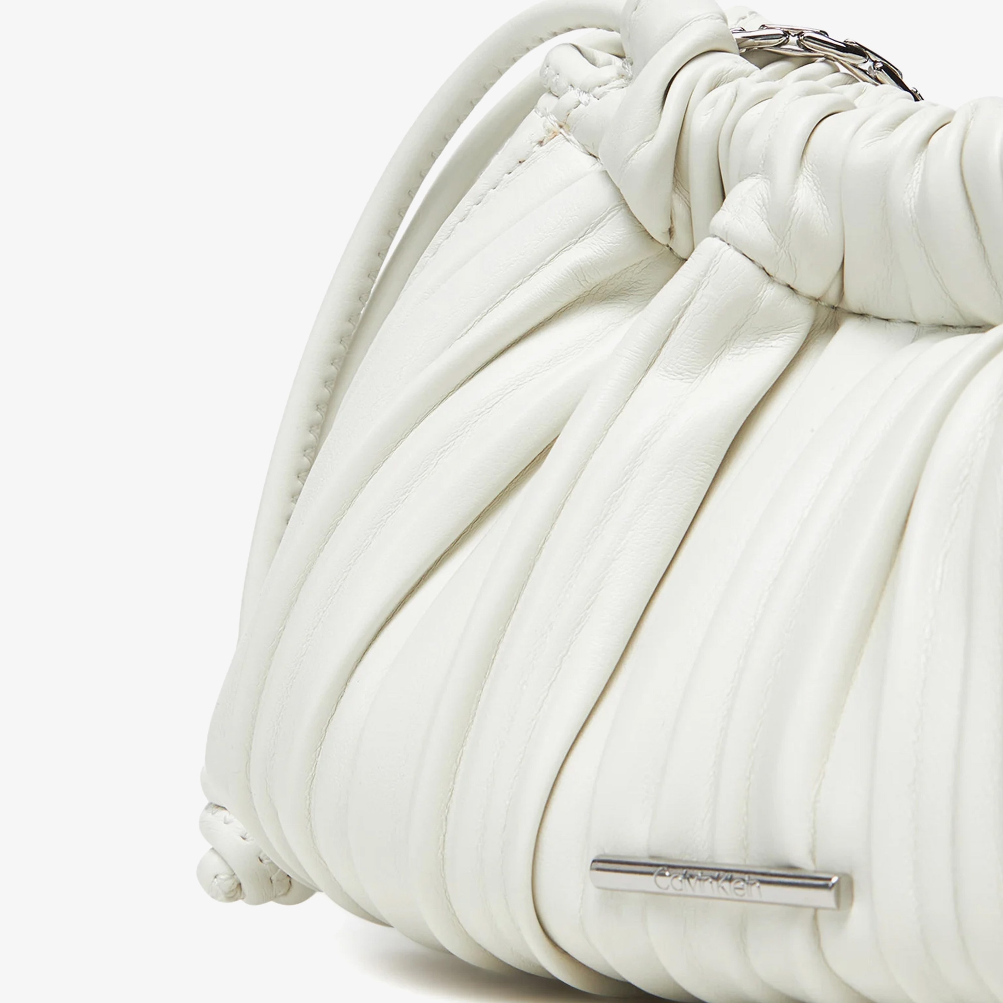 Calvin Klein Drawstring Plisse Mini Kadın Haki El Çantası