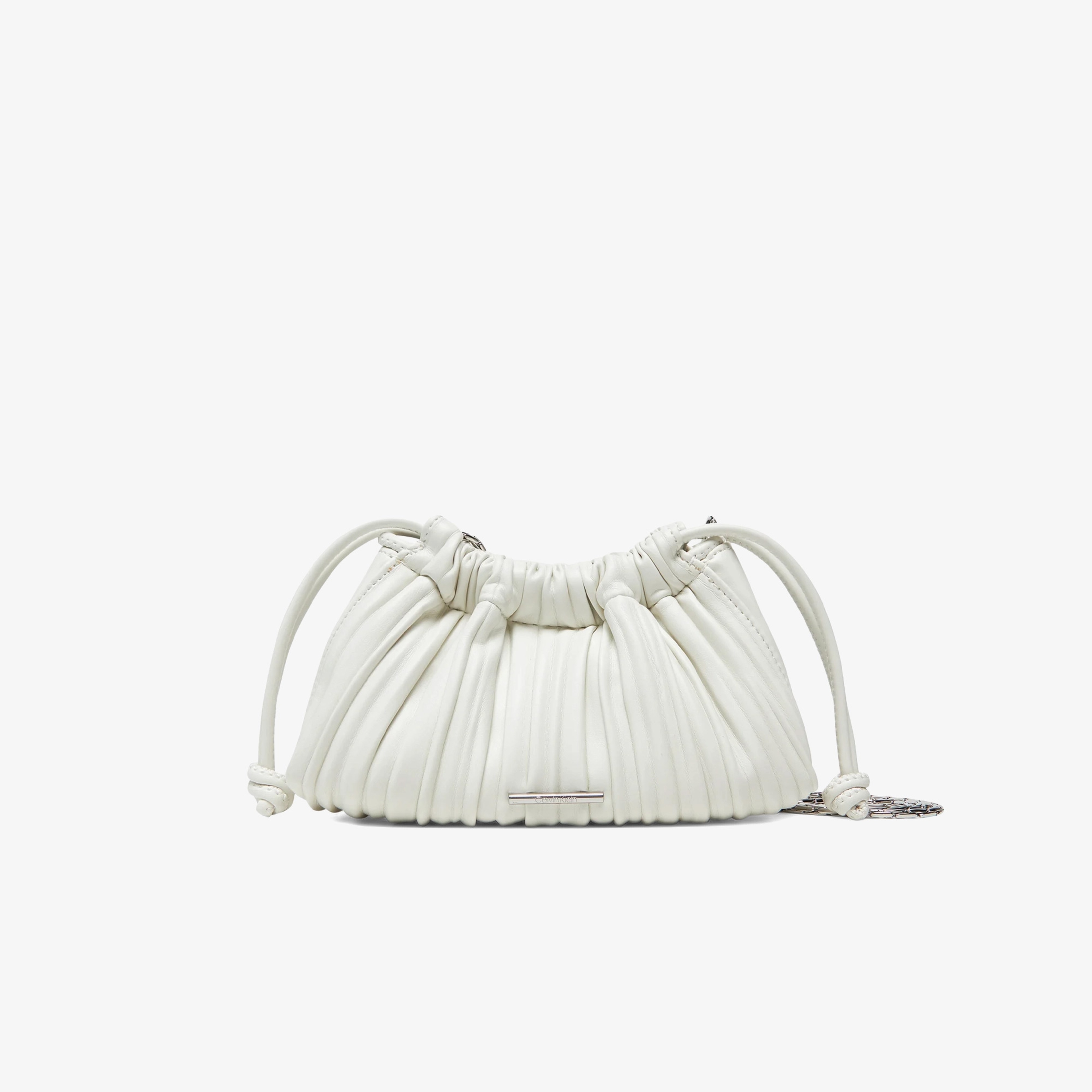 Calvin Klein Drawstring Plisse Mini Kadın Haki El Çantası