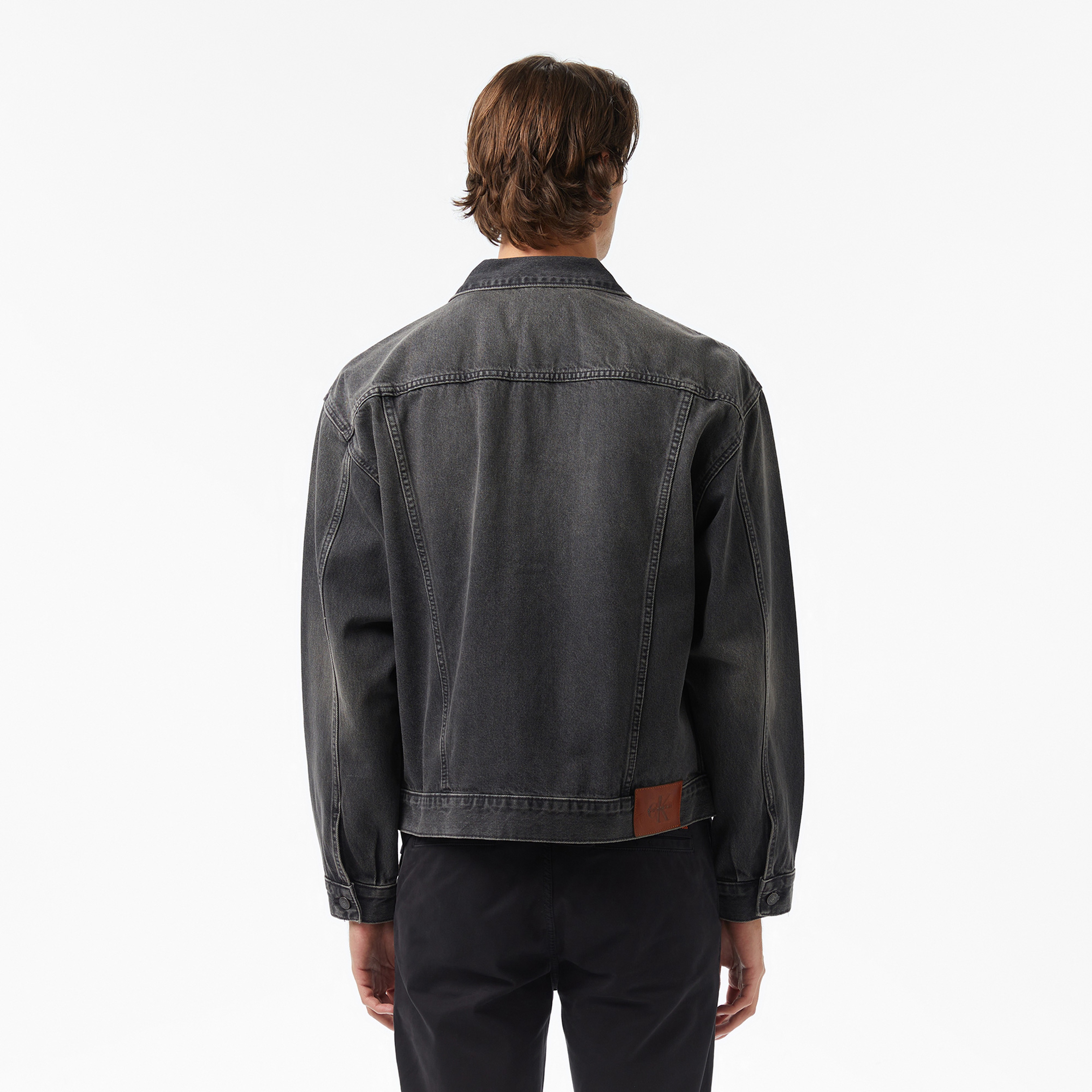 Calvin Klein 90S Fog Trucker Erkek Siyah Ceket