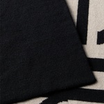 Calvin Klein Bold Logo 2 Tone Wool Erkek Siyah Atkı