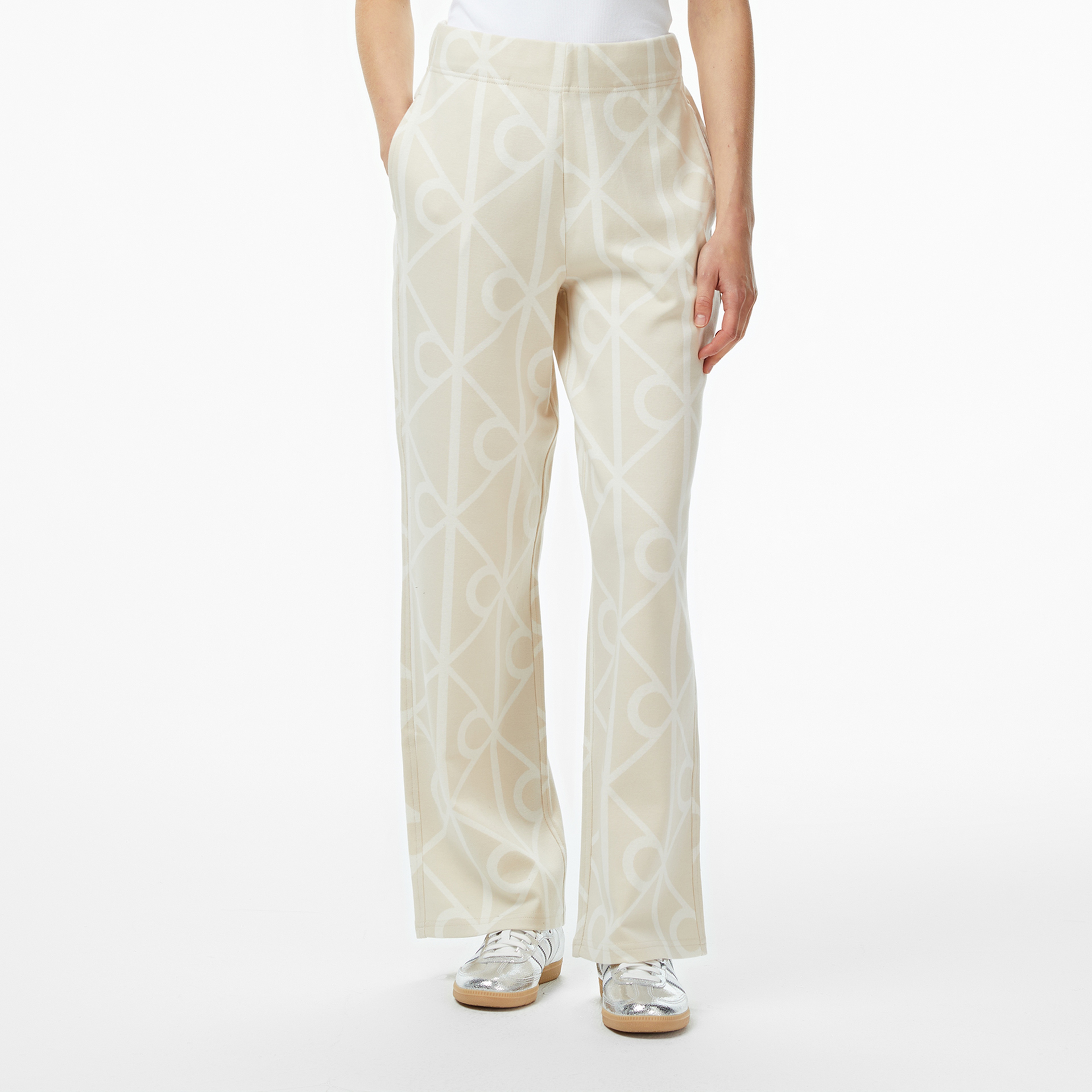 Calvin Klein Emblem Jacquard Kadın Haki Eşofman Altı