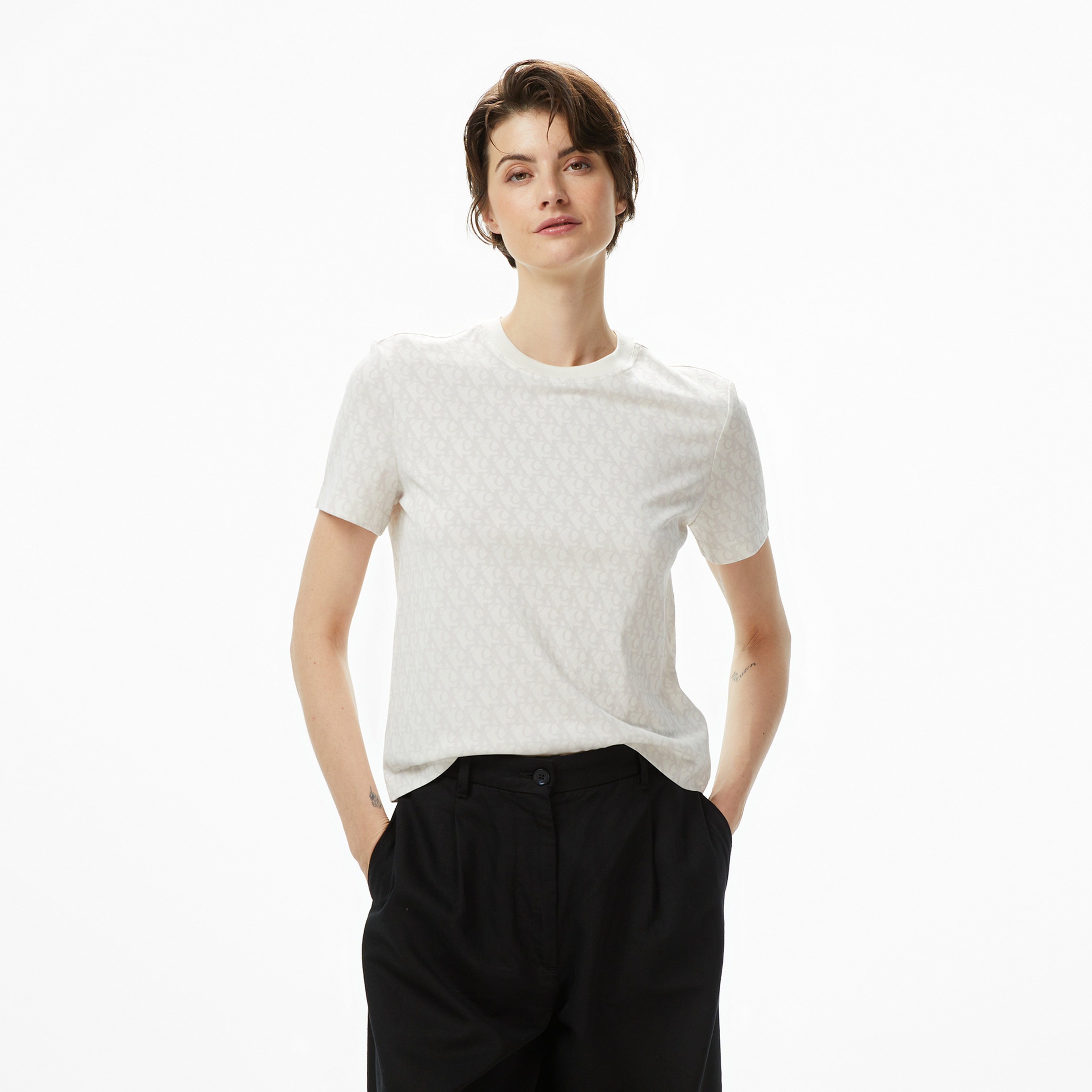 Calvin Klein Classic Kadın Beyaz T-Shirt