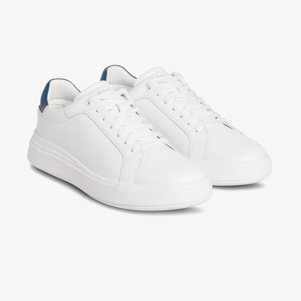 Calvin Klein Low Top Lace Up  Erkek Beyaz Sneaker