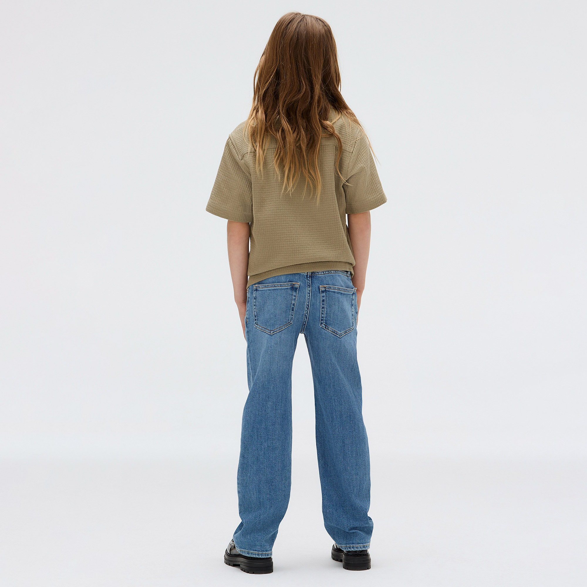 Calvin Klein Straight Wash Çocuk Mavi Jean