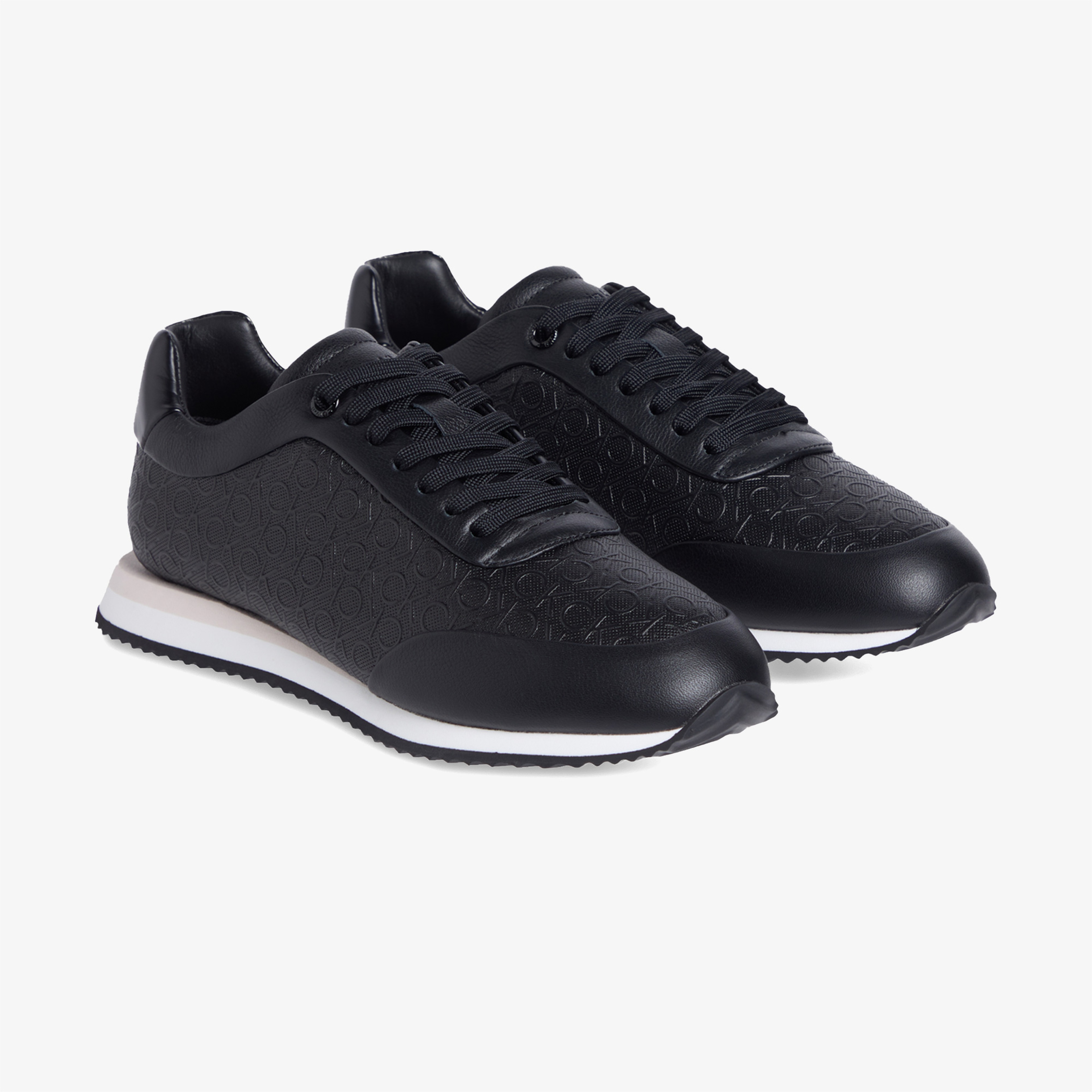 Calvin Klein Runn Lace up Mono Erkek Beyaz Sneaker