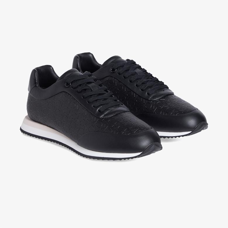 Calvin Klein Runn Lace up Mono Erkek Beyaz Sneaker