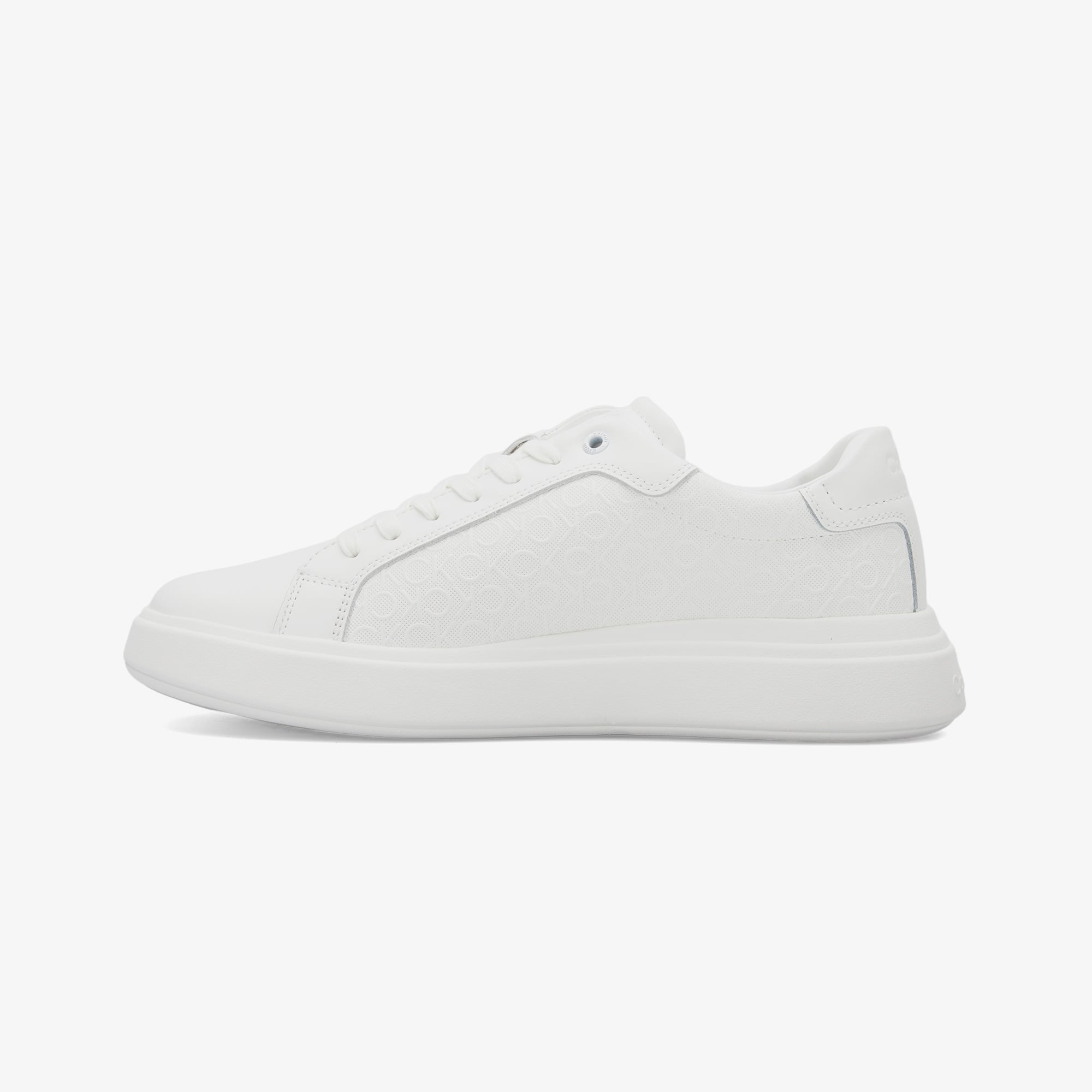 Calvin Klein Chunky Low Top Lace Up Mono Erkek Beyaz Sneaker