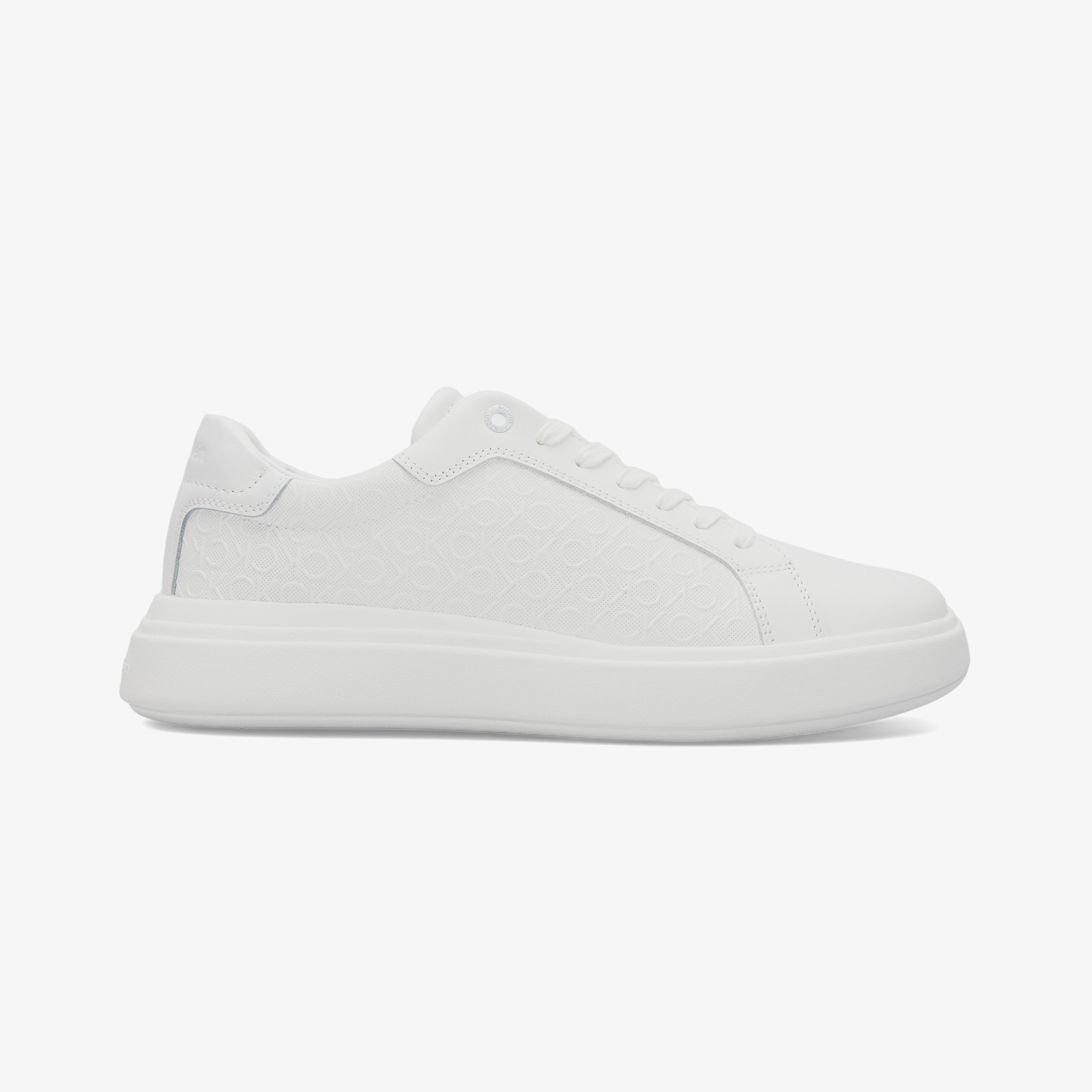 Calvin Klein Chunky Low Top Lace Up Mono Erkek Beyaz Sneaker