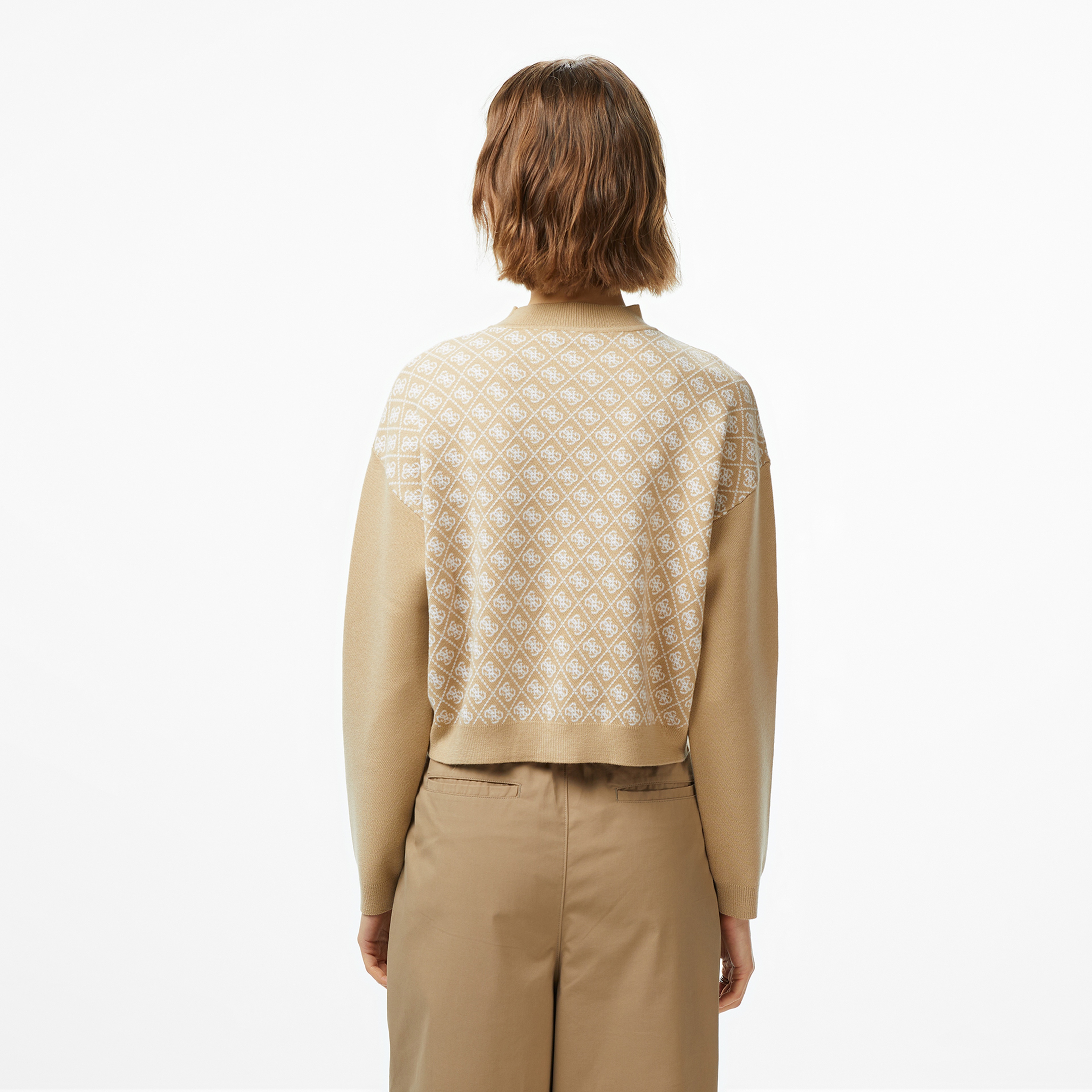 Guess Aubrey Yün Karışımlı Kadın Renkli Triko