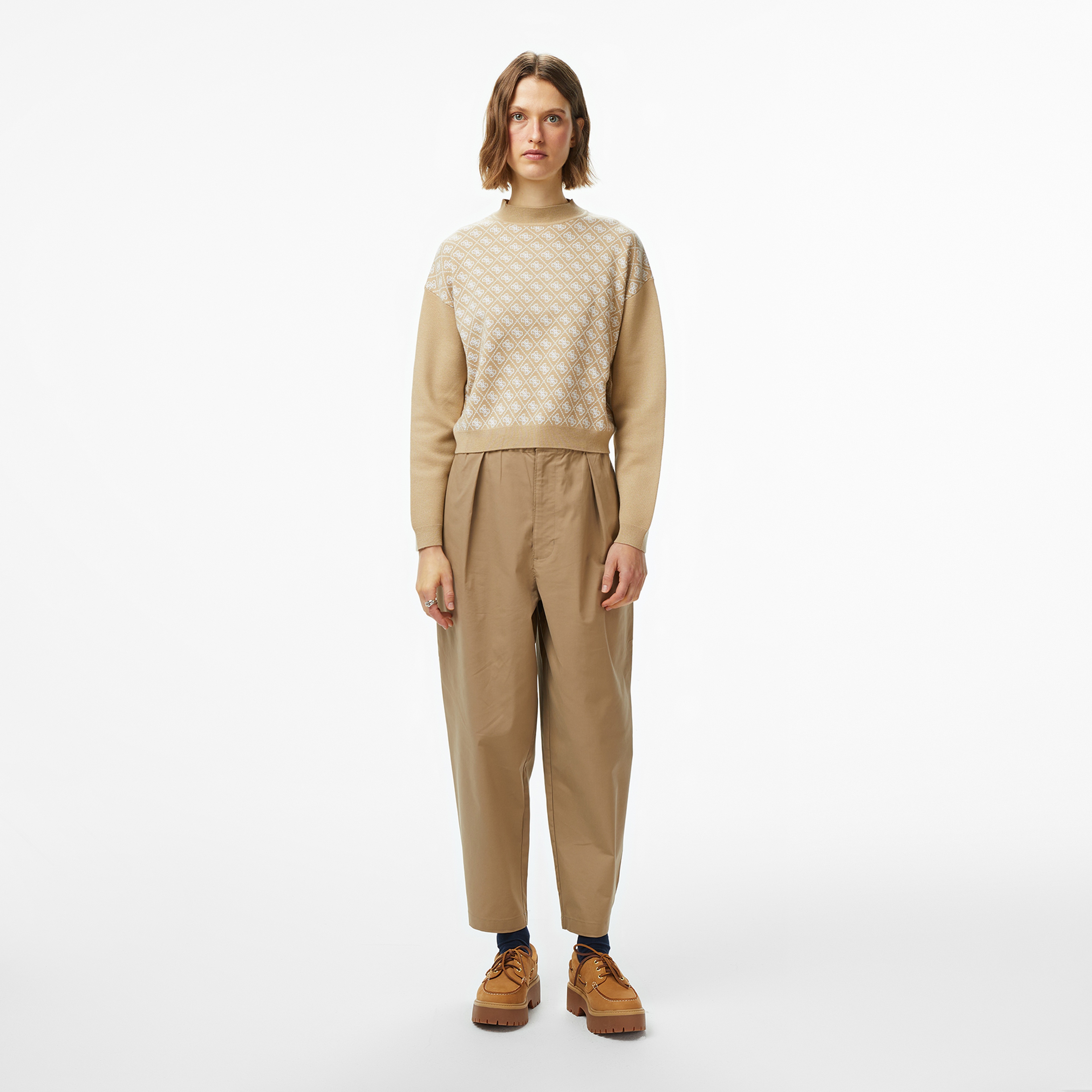 Guess Aubrey Yün Karışımlı Kadın Renkli Triko