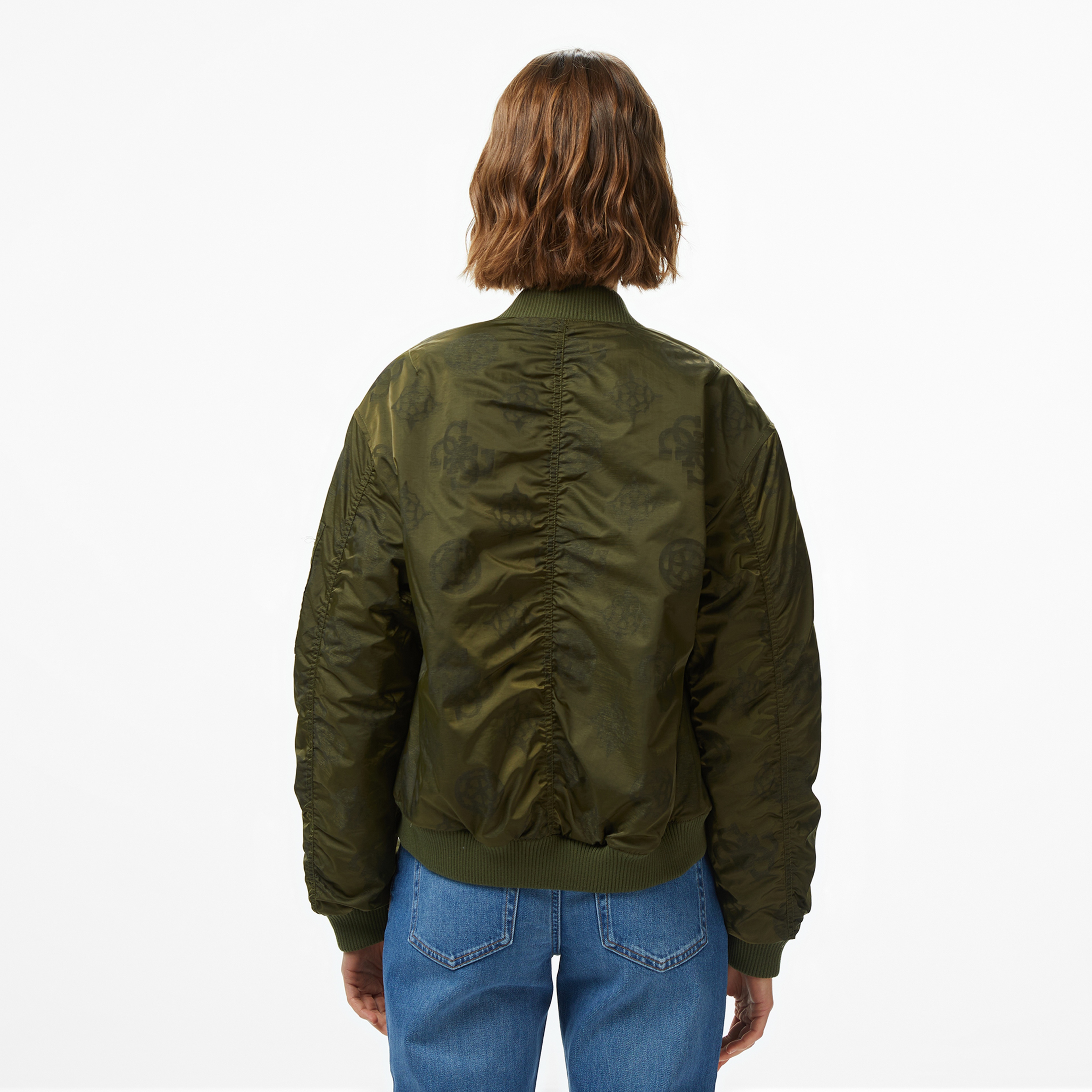 Guess Philomene Bomber Kadın Yeşil Ceket