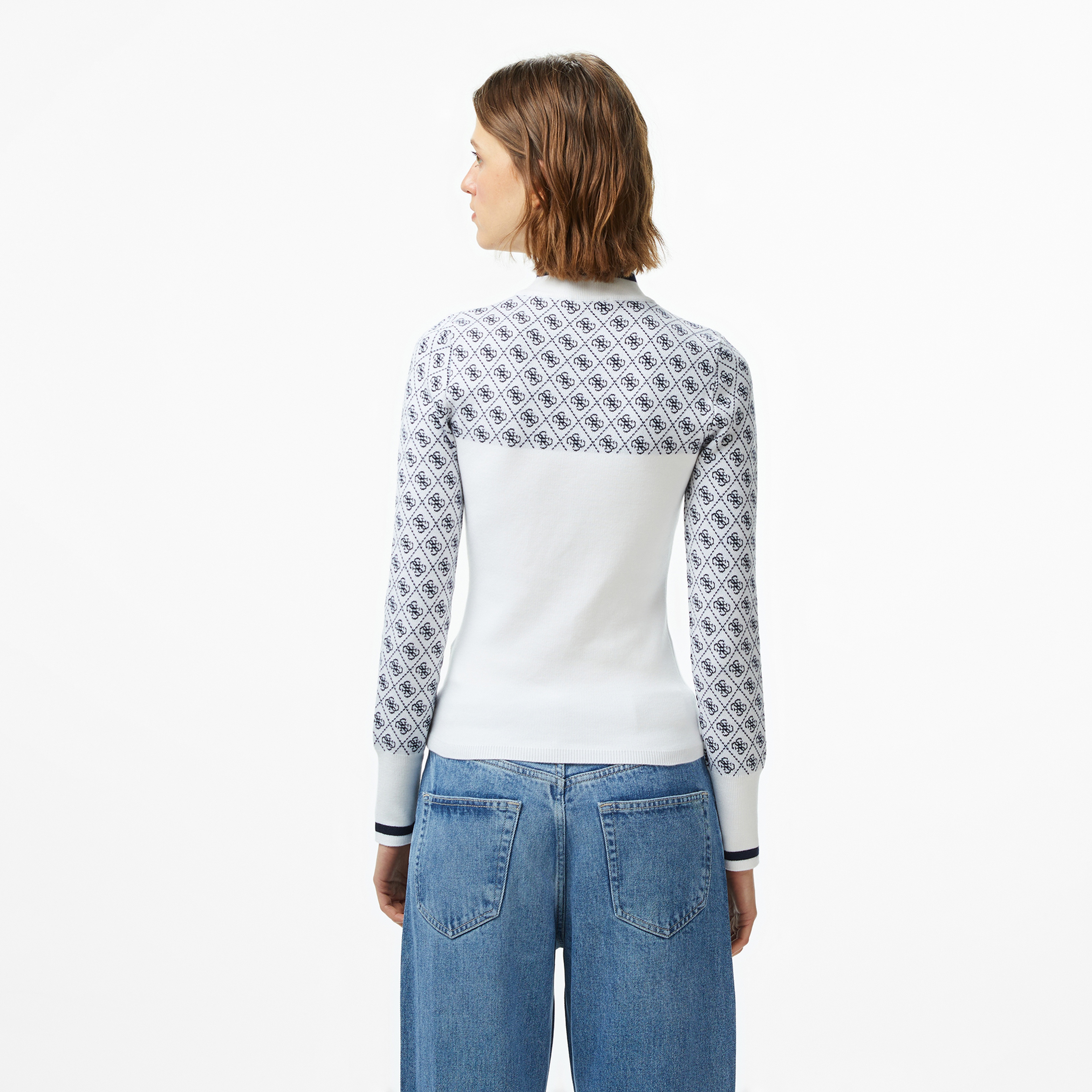 Guess Aubrey Yün Karışımlı Kadın Renkli Triko