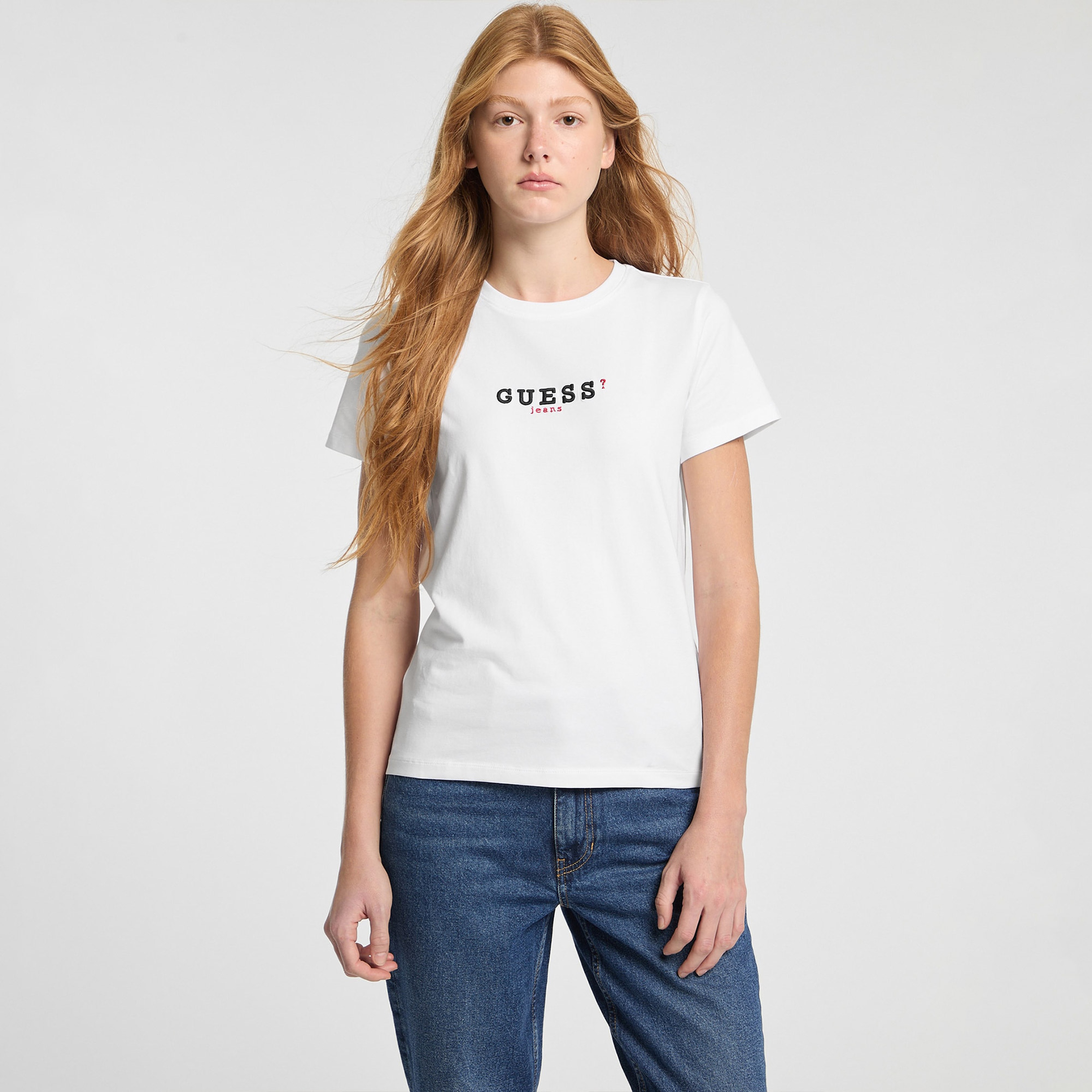 Guess Kadın Beyaz T-Shirt