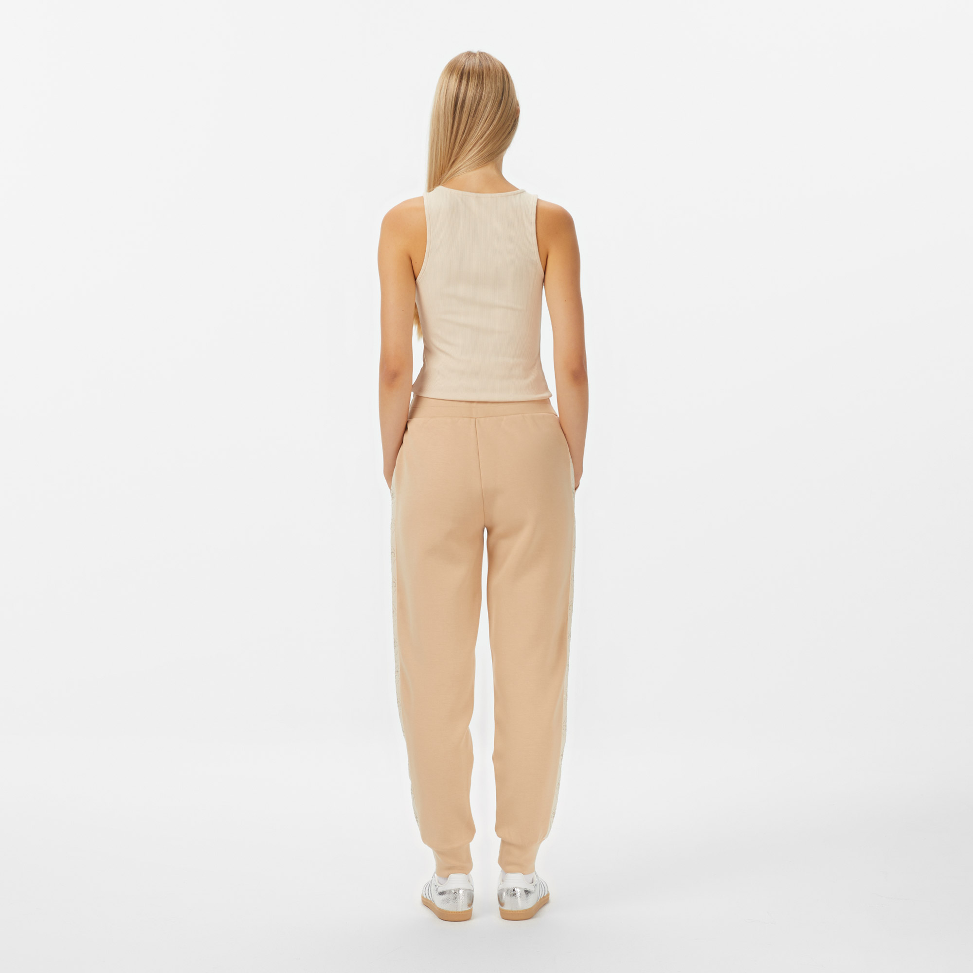 Guess New Victoire Scuba Kadın Krem Pantolon