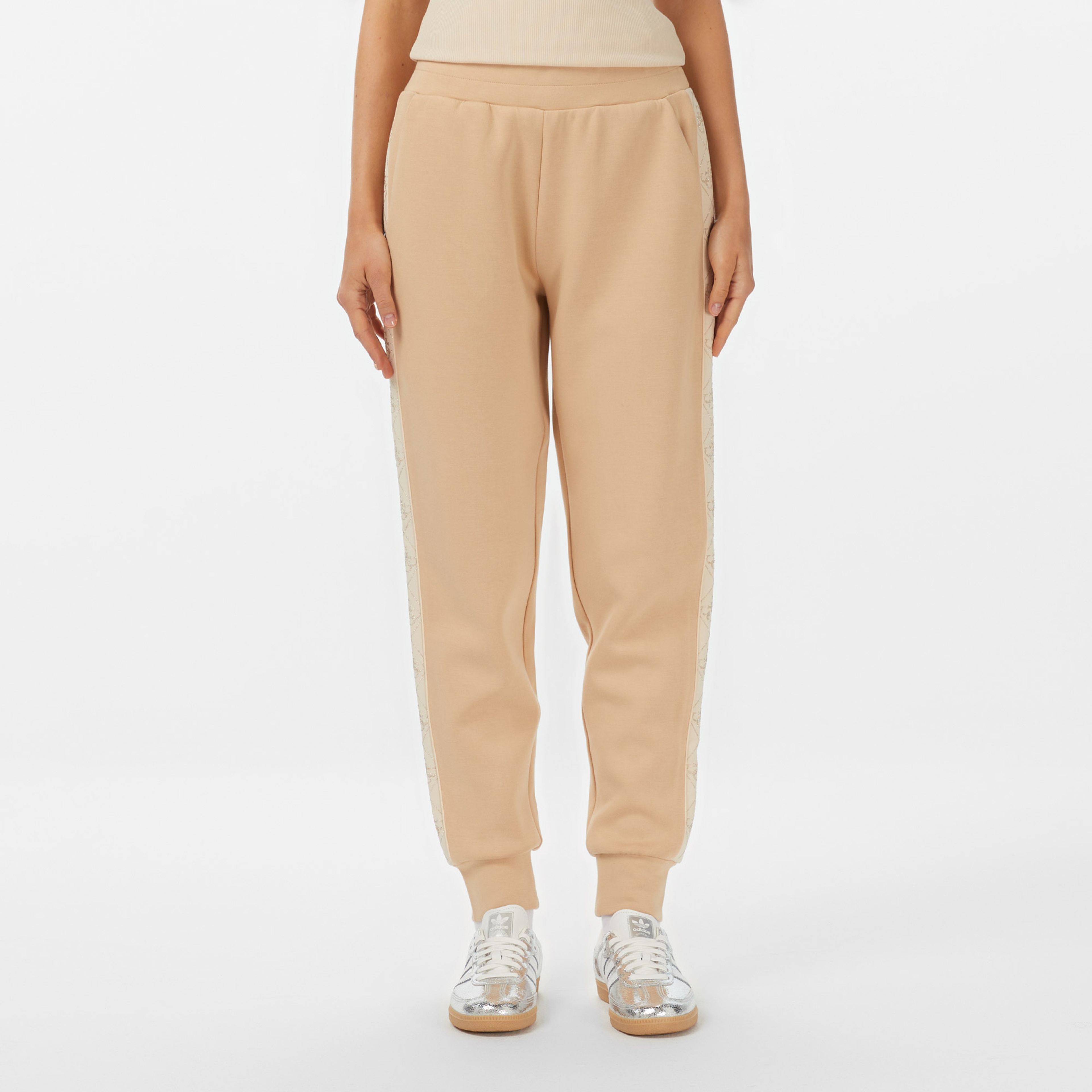 Guess New Victoire Scuba Kadın Krem Pantolon