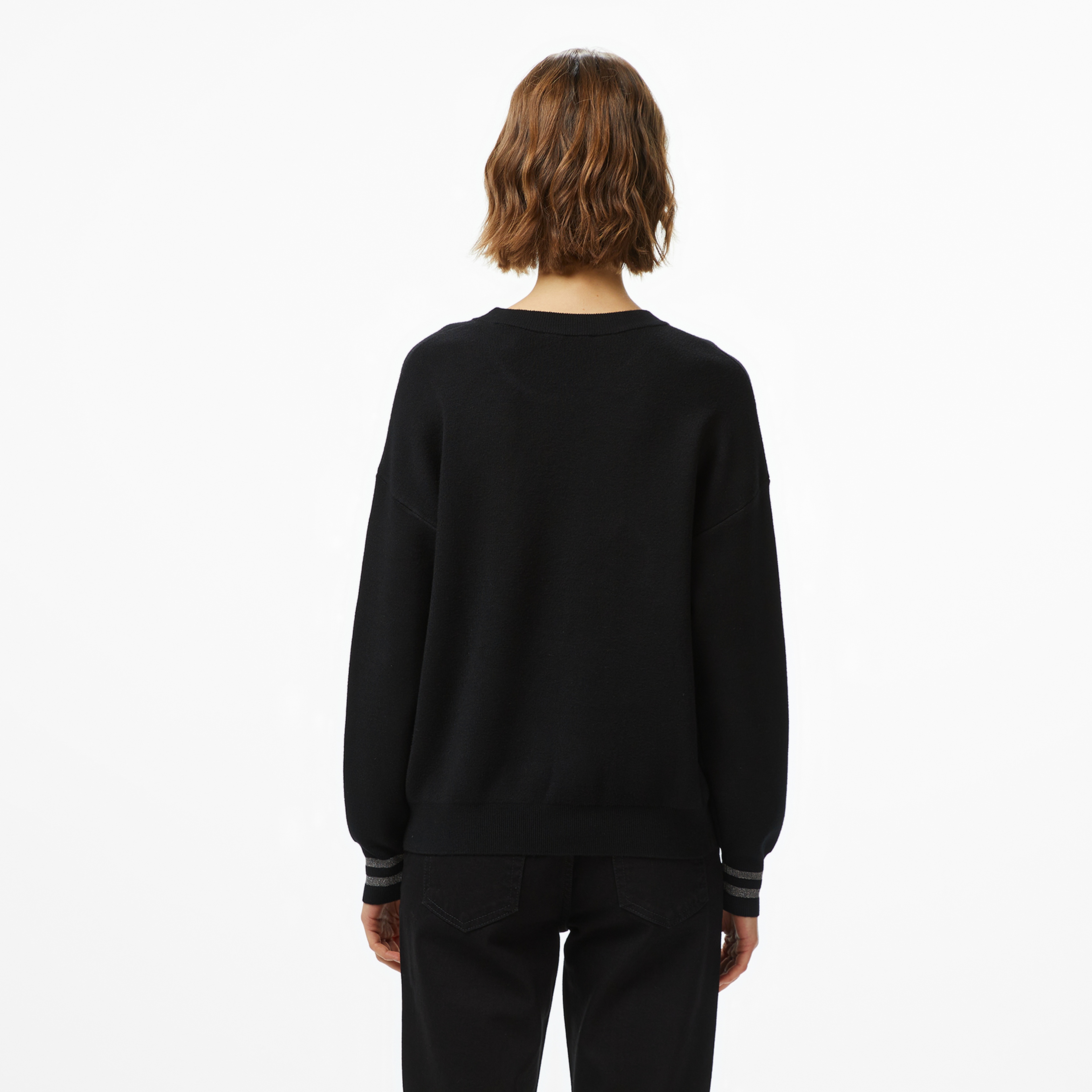 Guess Sylvie Kadın Siyah Triko