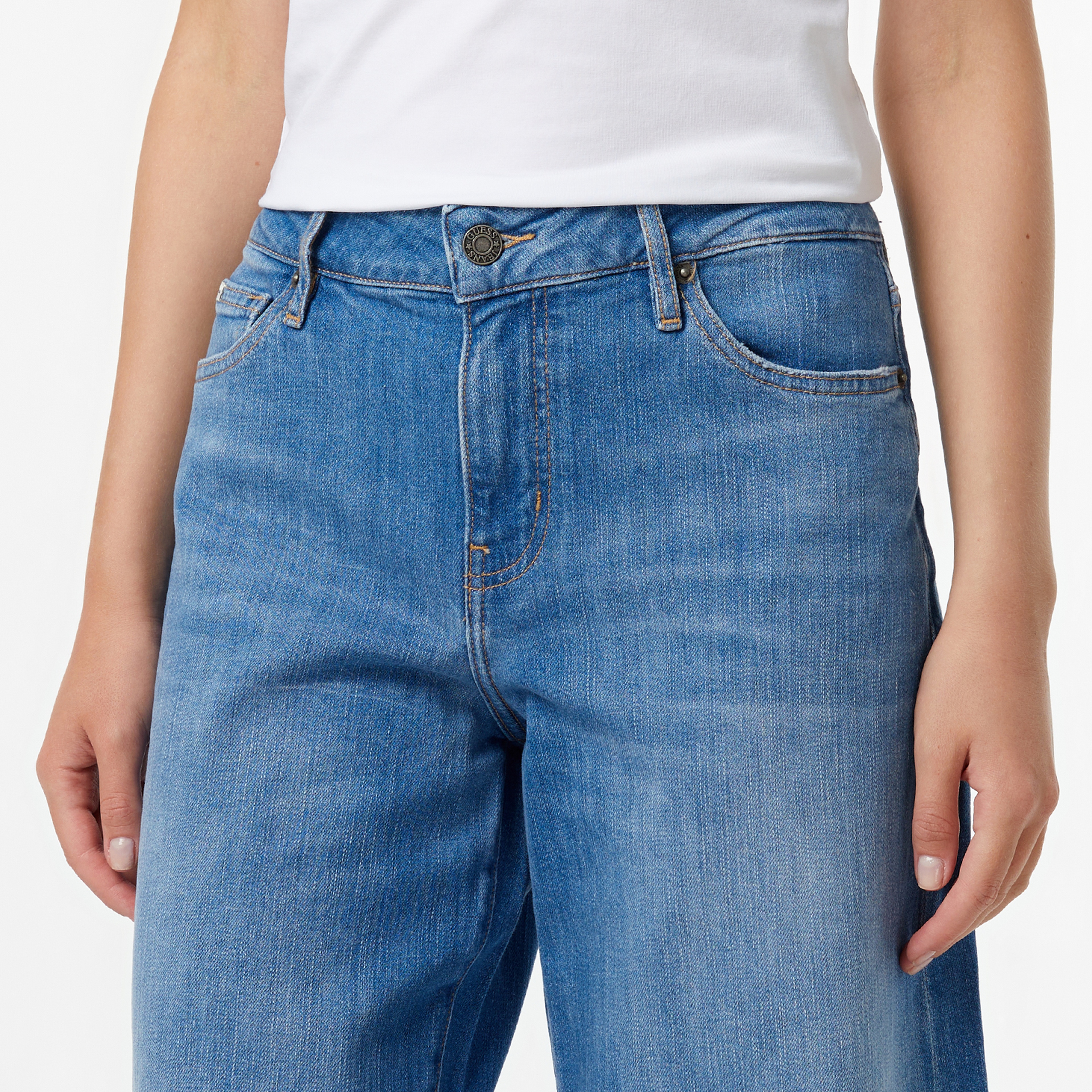 Guess Relaxed Fit Kadın Mavi Jean