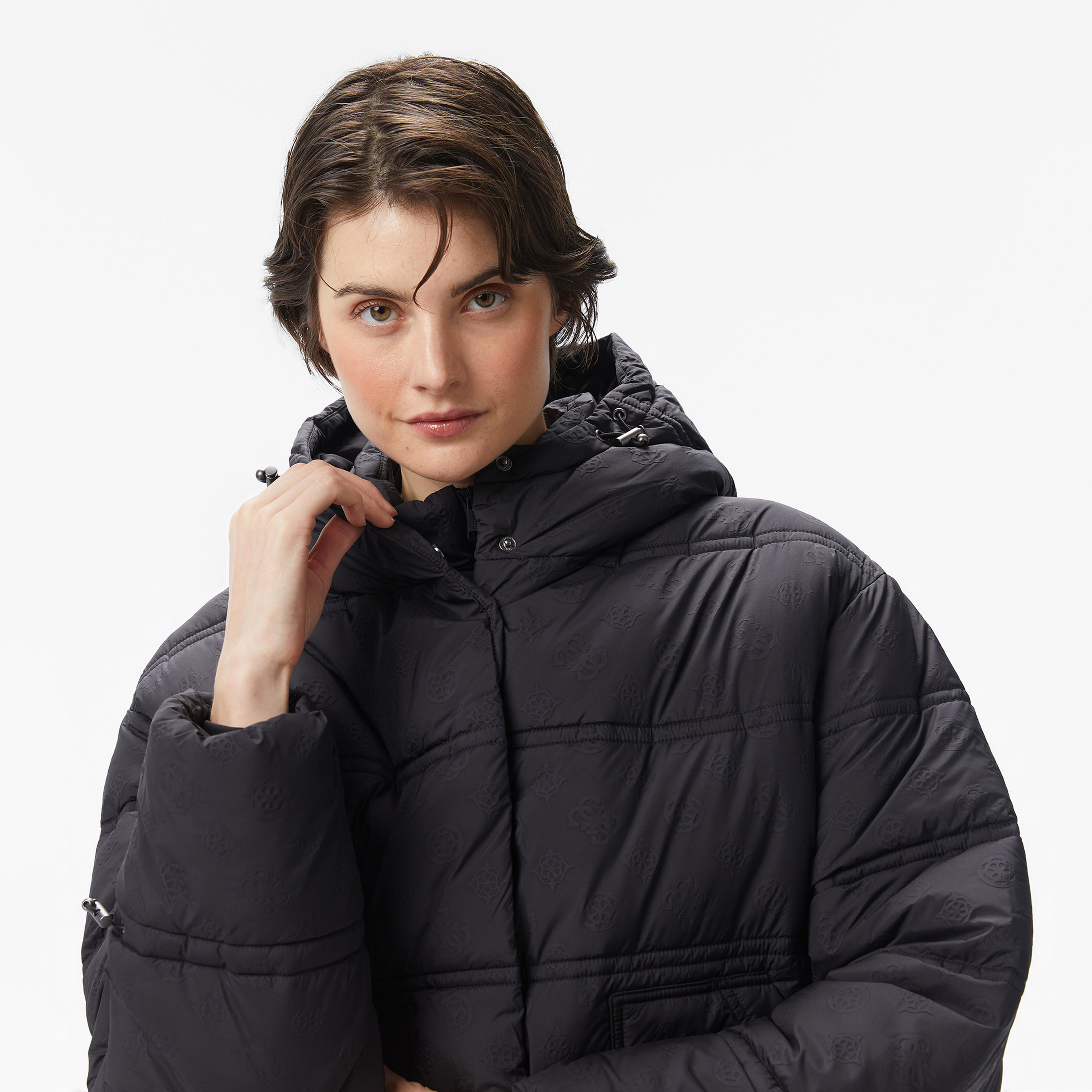 Guess New Daisy Kadın Siyah Mont