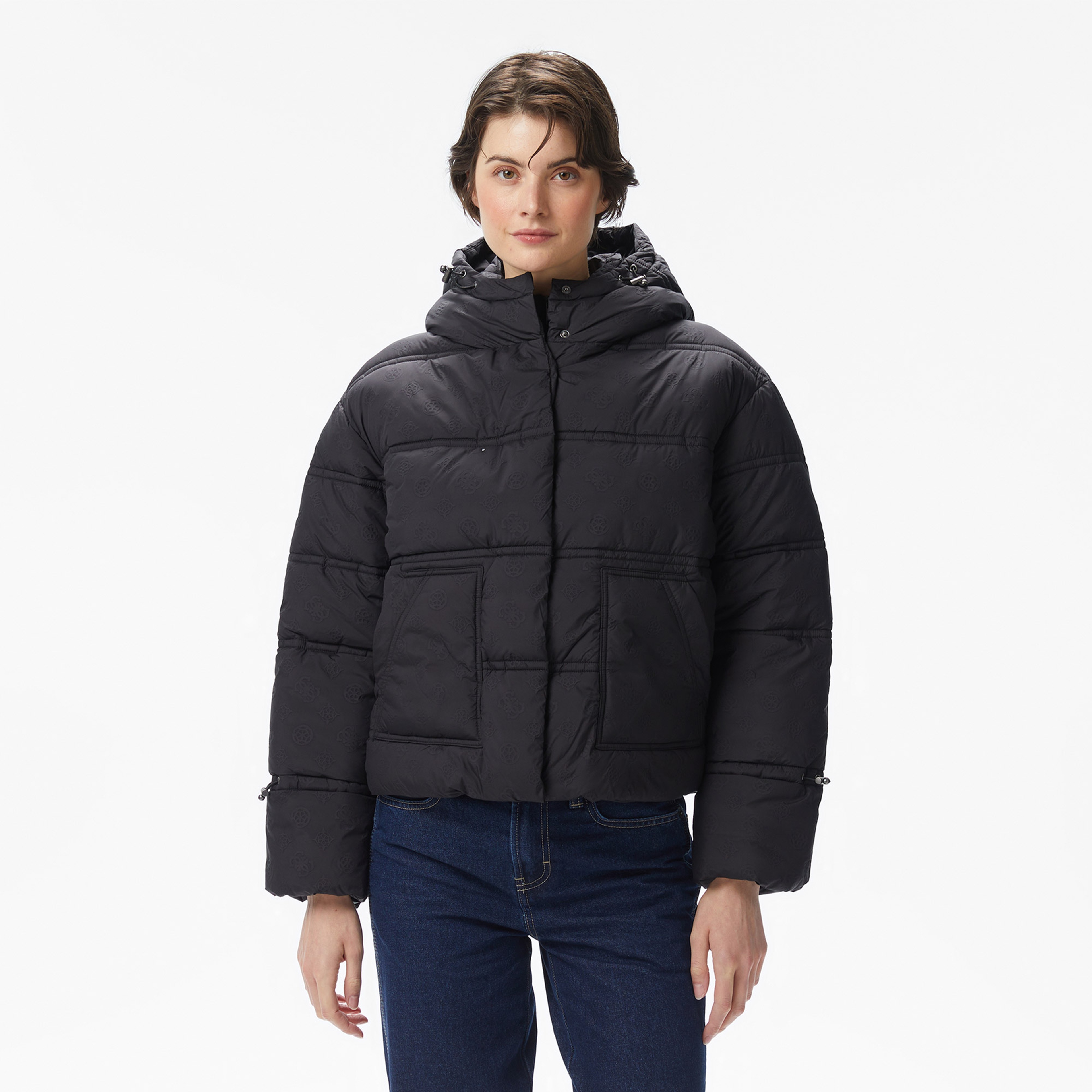 Guess New Daisy Kadın Siyah Mont