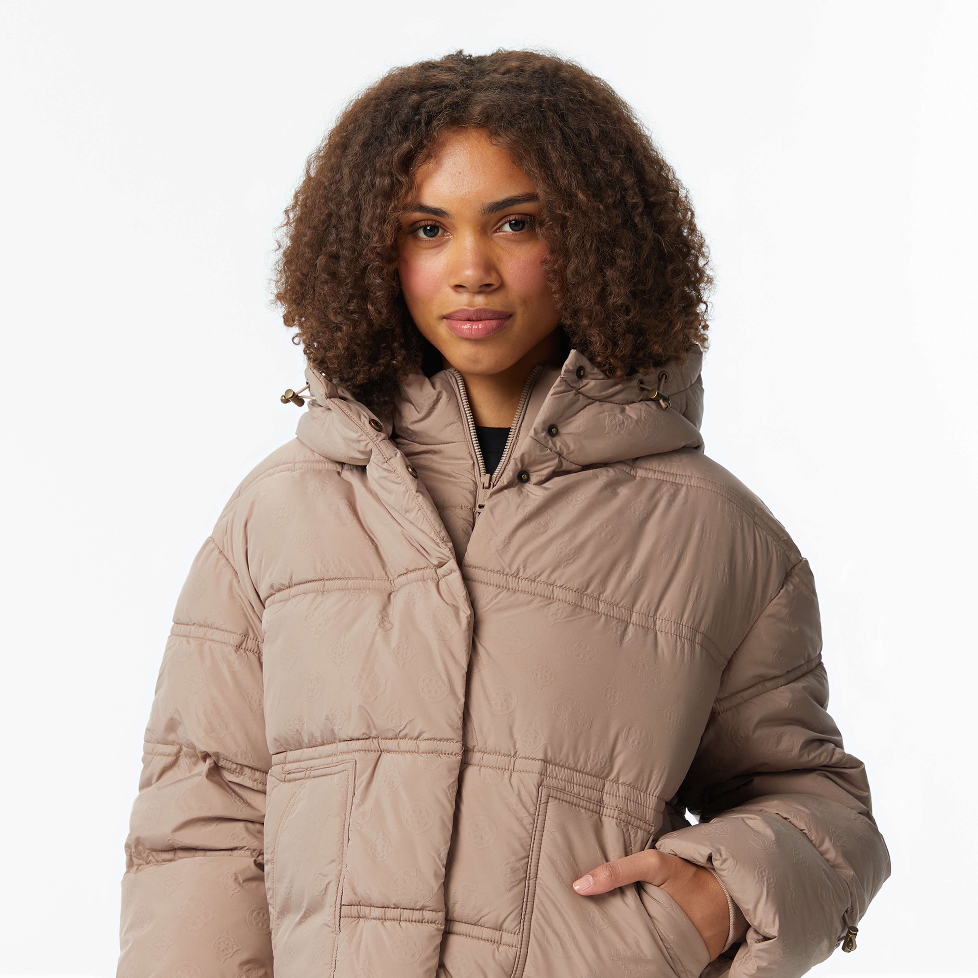 Guess New Daisy Kadın Kahverengi Mont