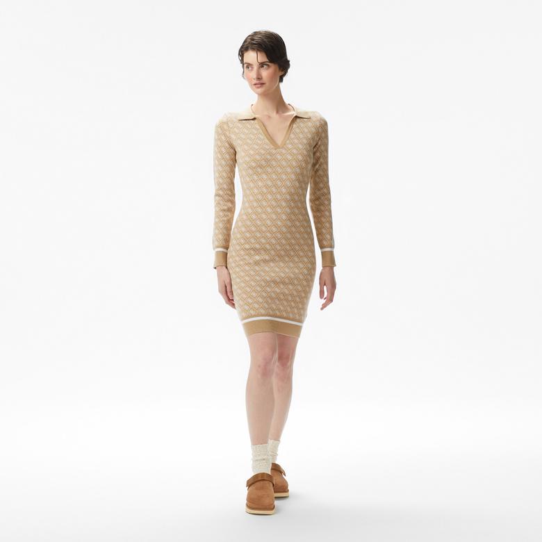 Guess Aubrey Yün Karışımlı Kadın Renkli Elbise