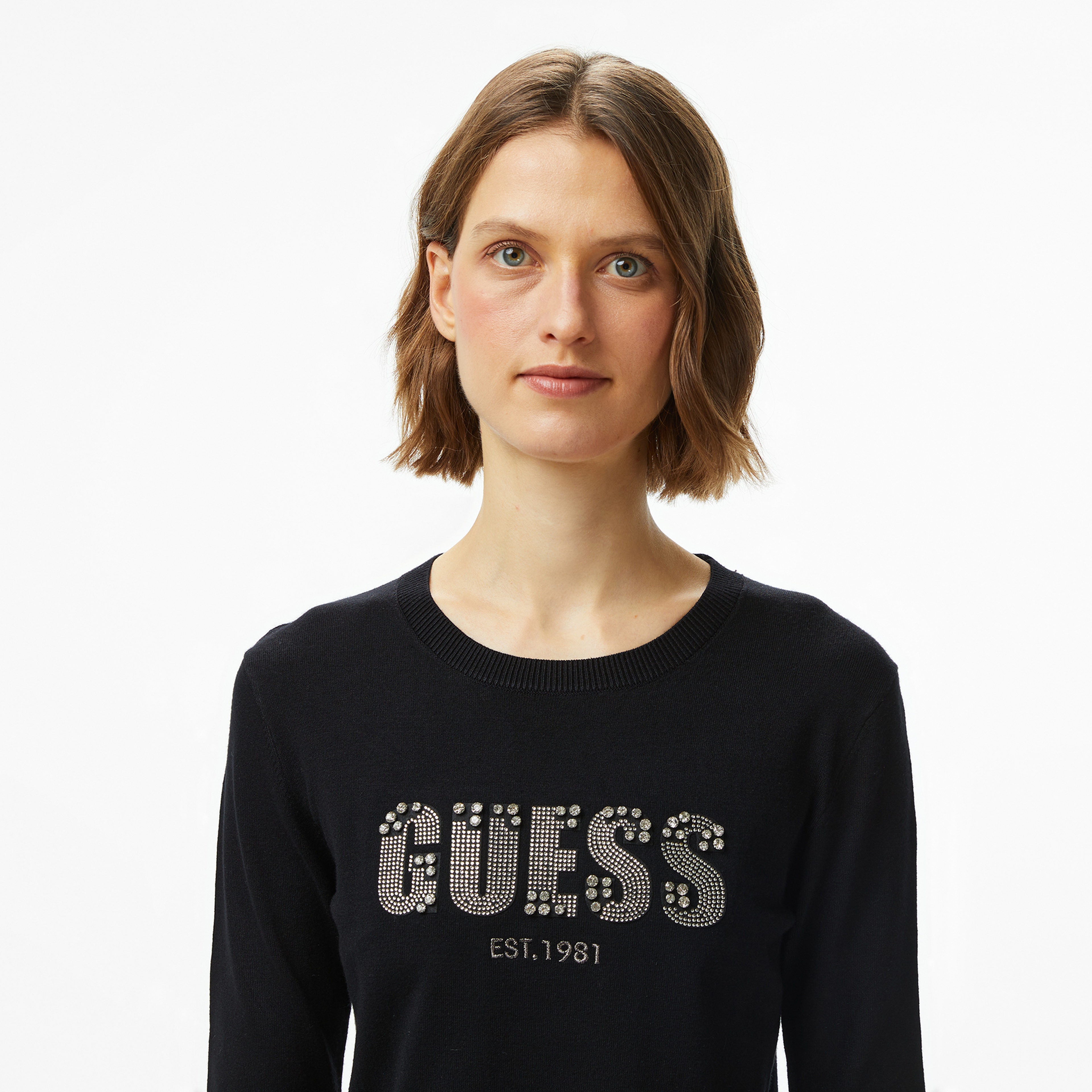 Guess Reyna Kadın Siyah Triko