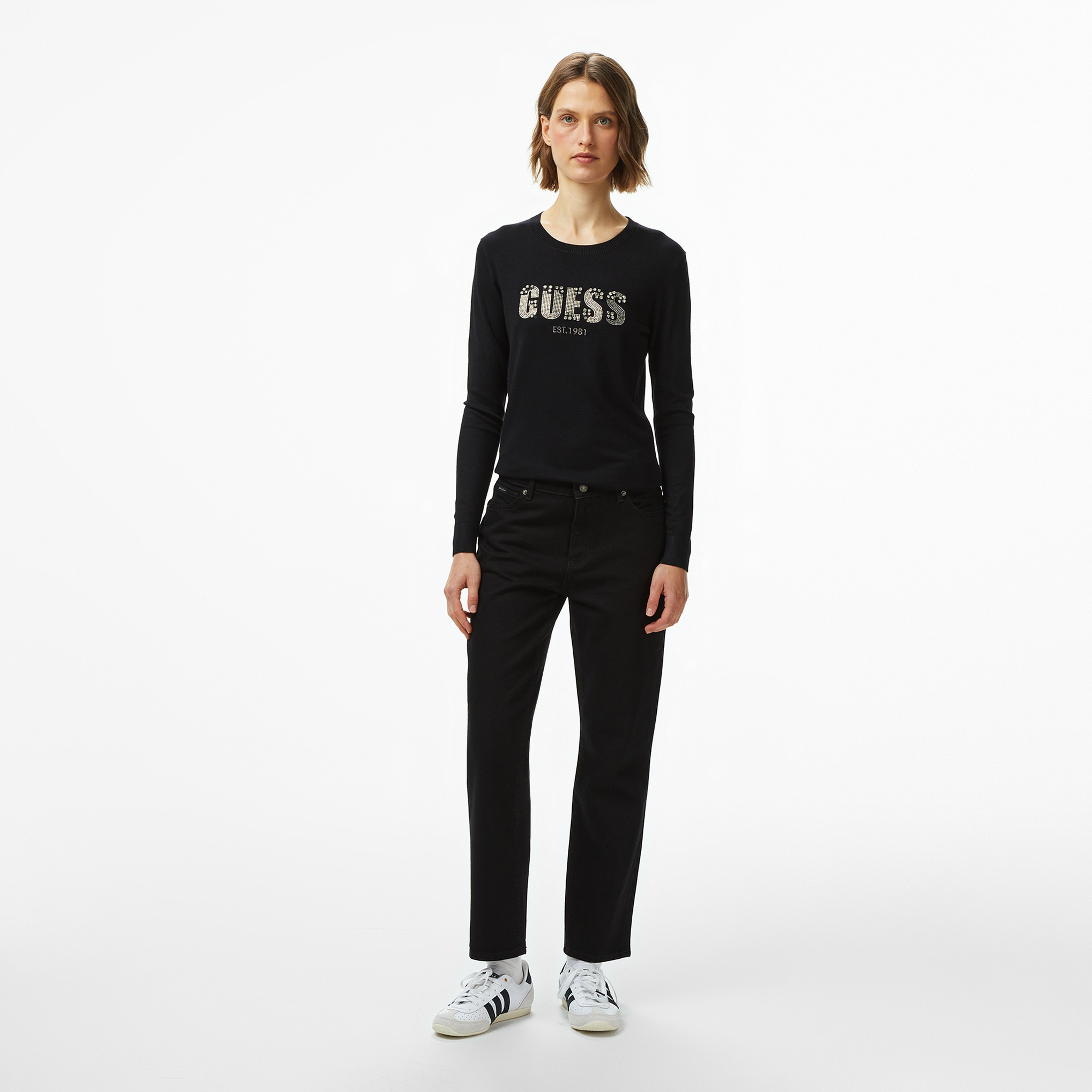 Guess Reyna Kadın Siyah Triko
