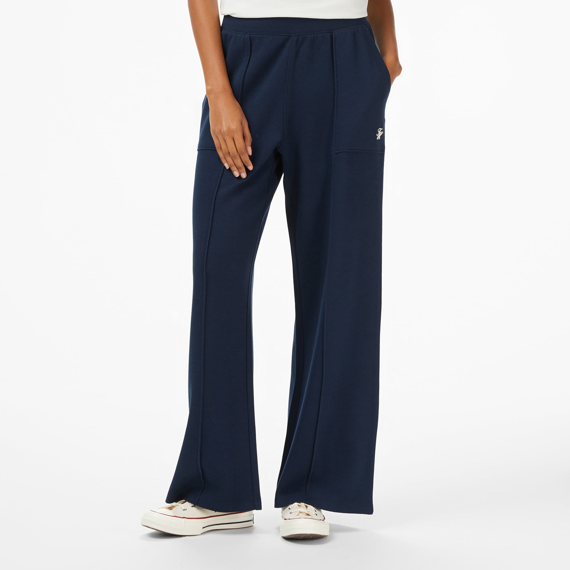 Tommy Hilfiger Script Straing Pique Kadın Mavi Eşofman Altı