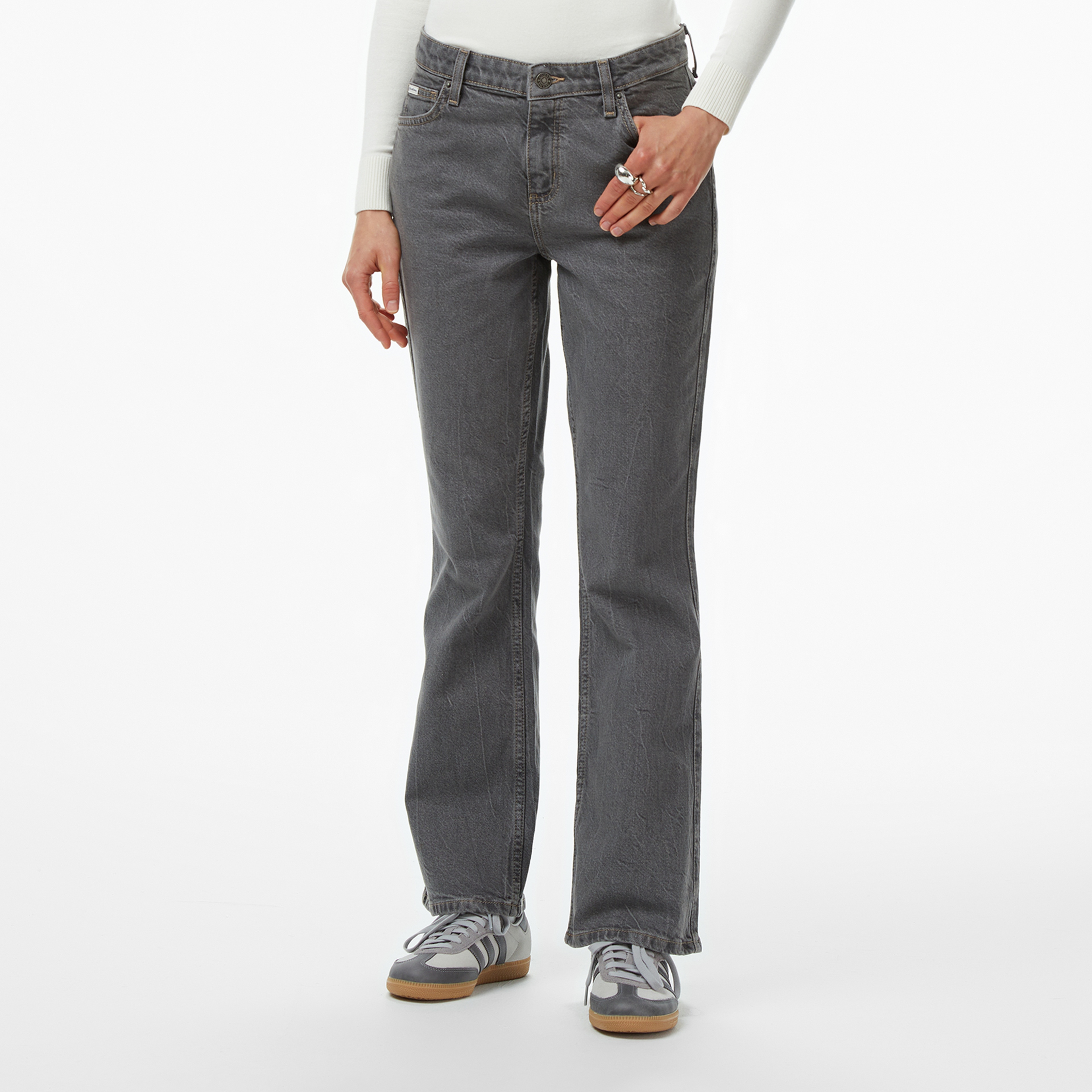 Guess G09 Regular Fit Kadın Gri Jean