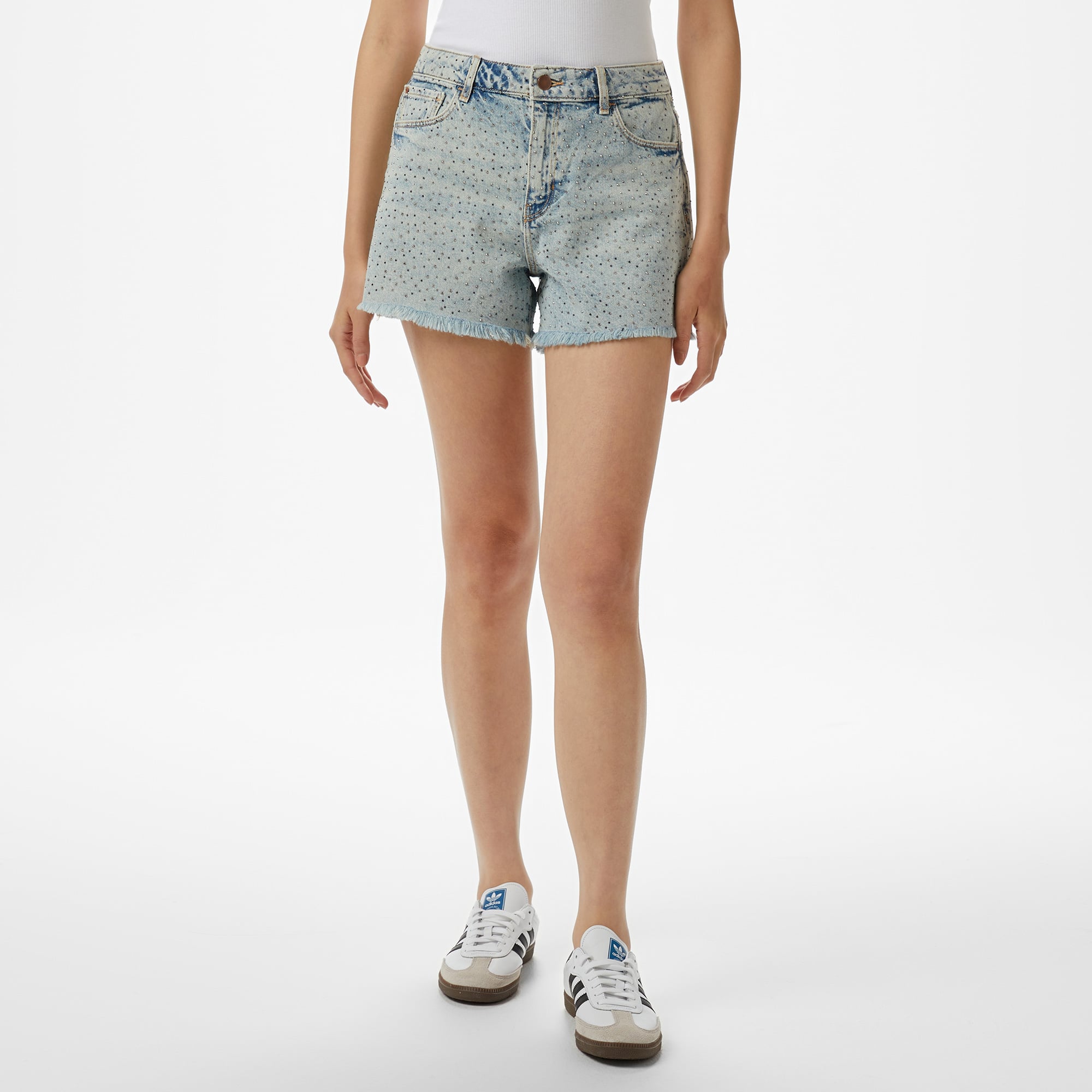 Guess Relaxed Midi Short  Kadın Mavi Şort