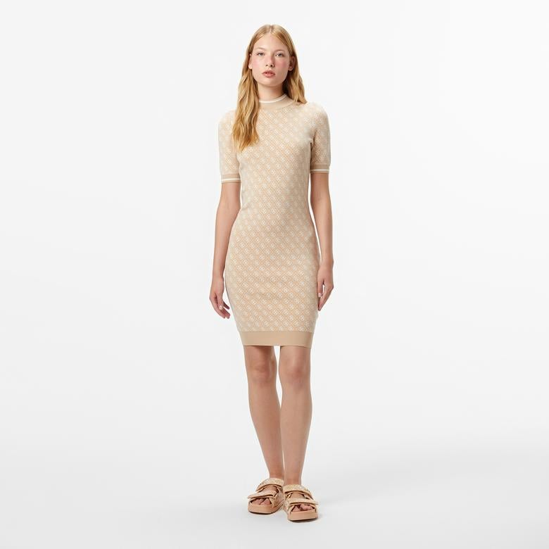 Guess Lise Kadın Krem Elbise