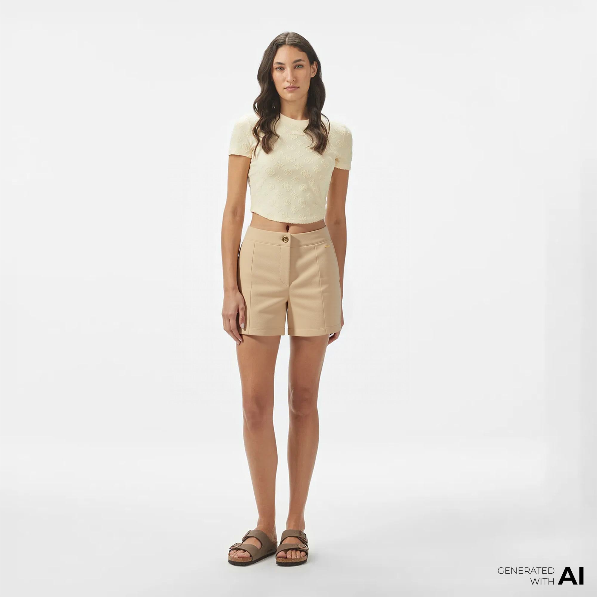 Guess Kadın Kahverengi Şort