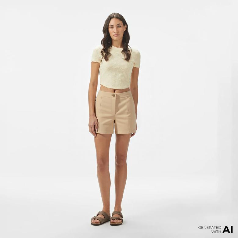 Guess Kadın Kahverengi Şort