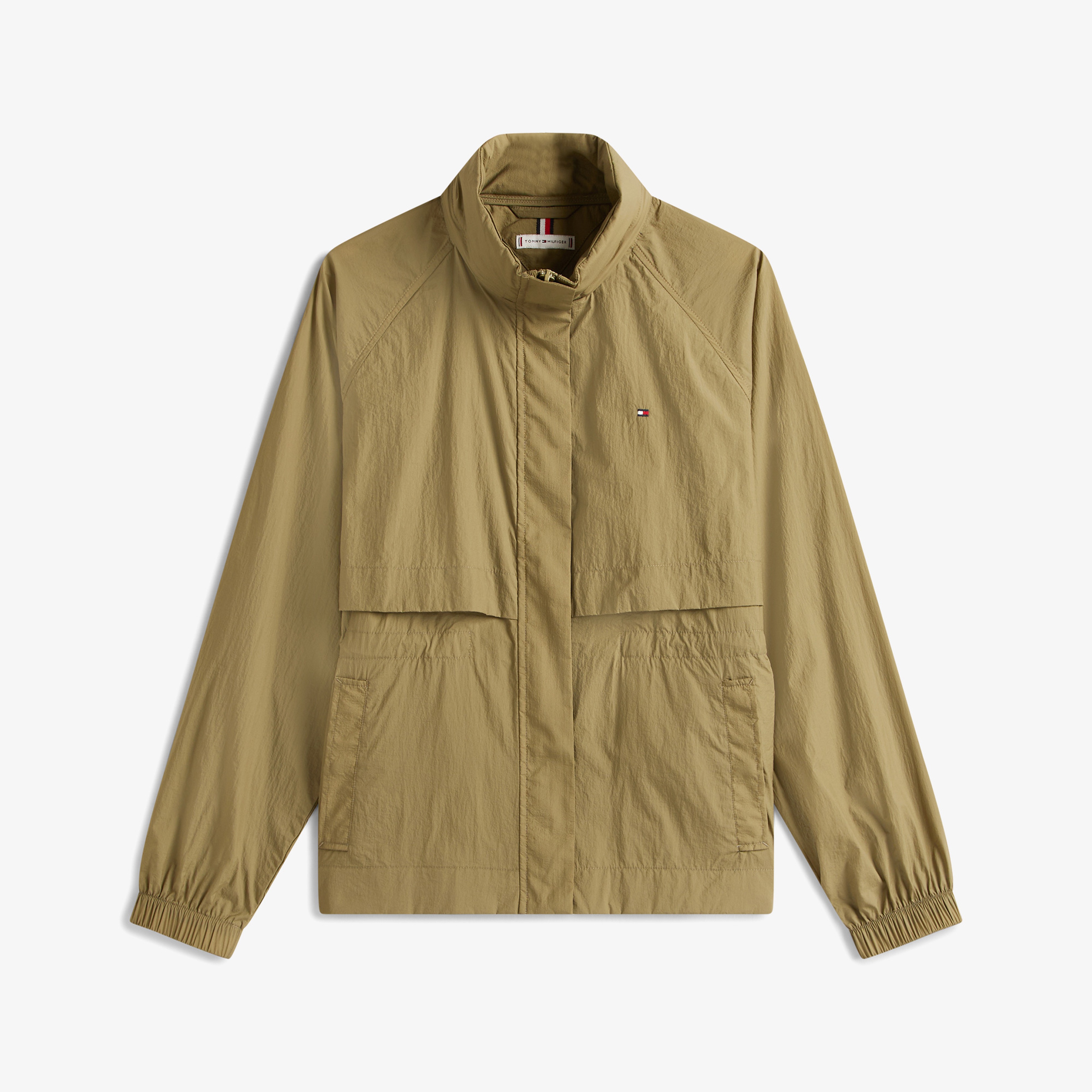 Tommy Hilfiger Nylon Packable Kadın Haki Ceket