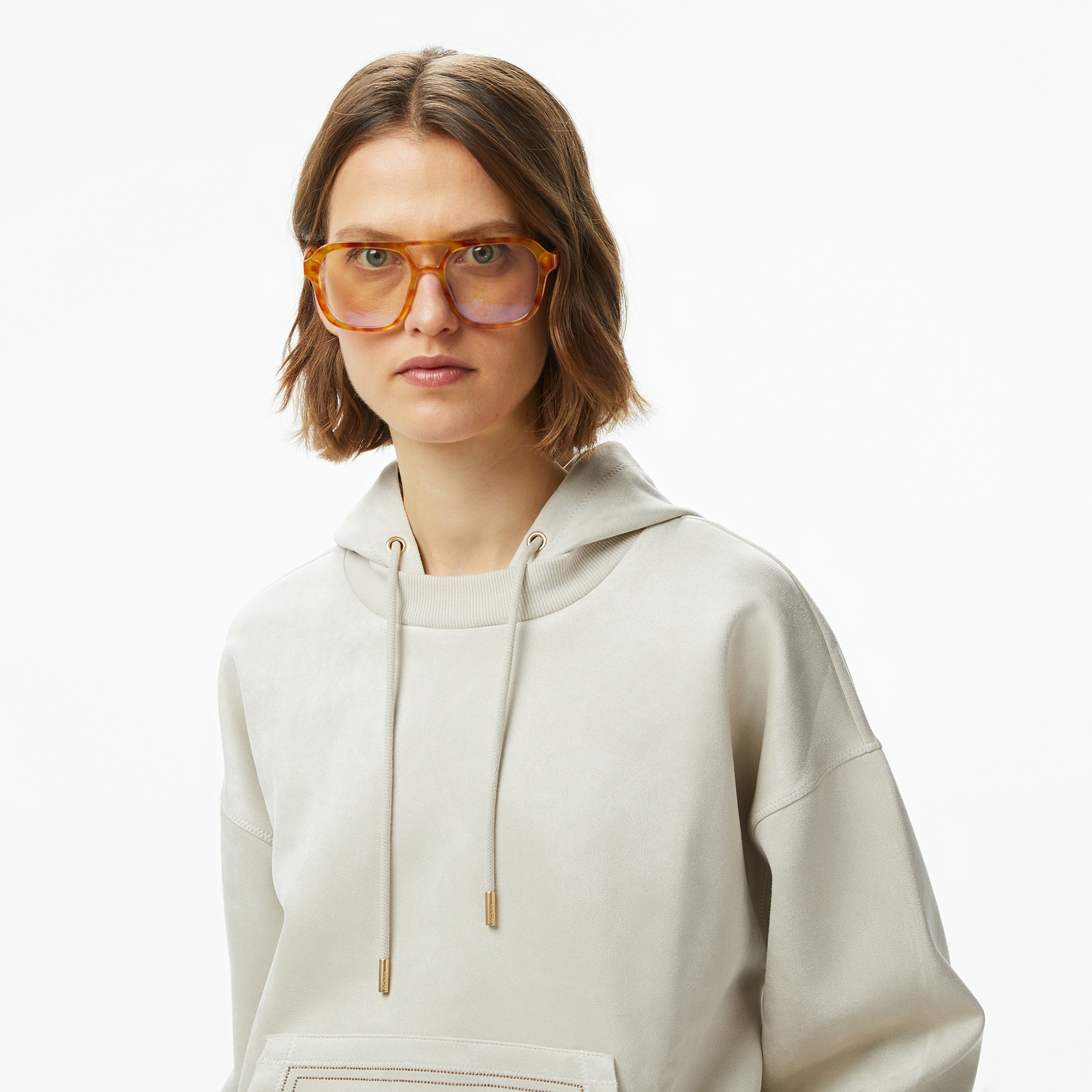 Guess Eco Scuba Kadın Krem Sweatshirt