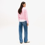 Tommy Hilfiger Graphic Logo Kadın Pembe Kazak