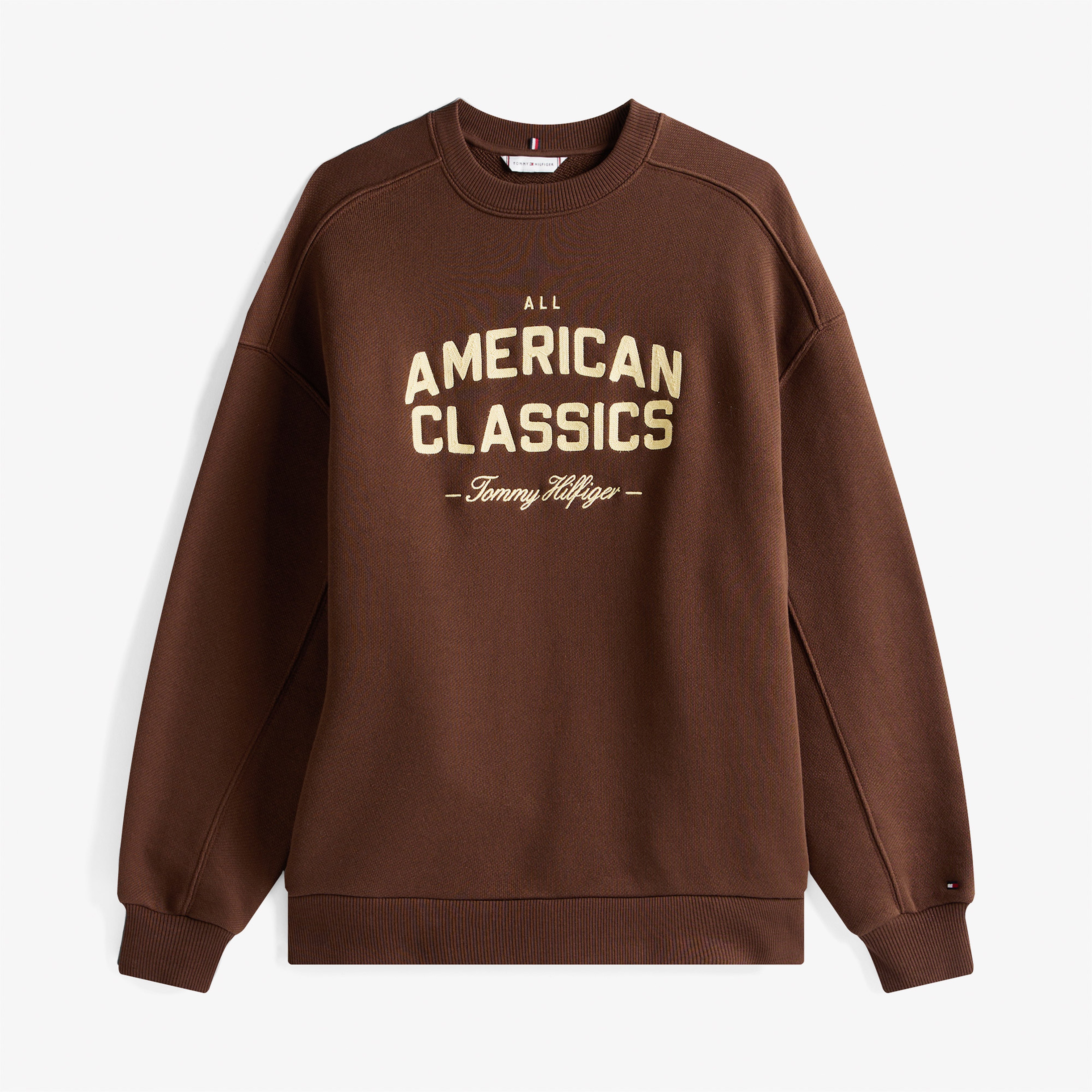 Tommy Hilfiger Varsity Terry Kadın Kahverengi Sweatshirt