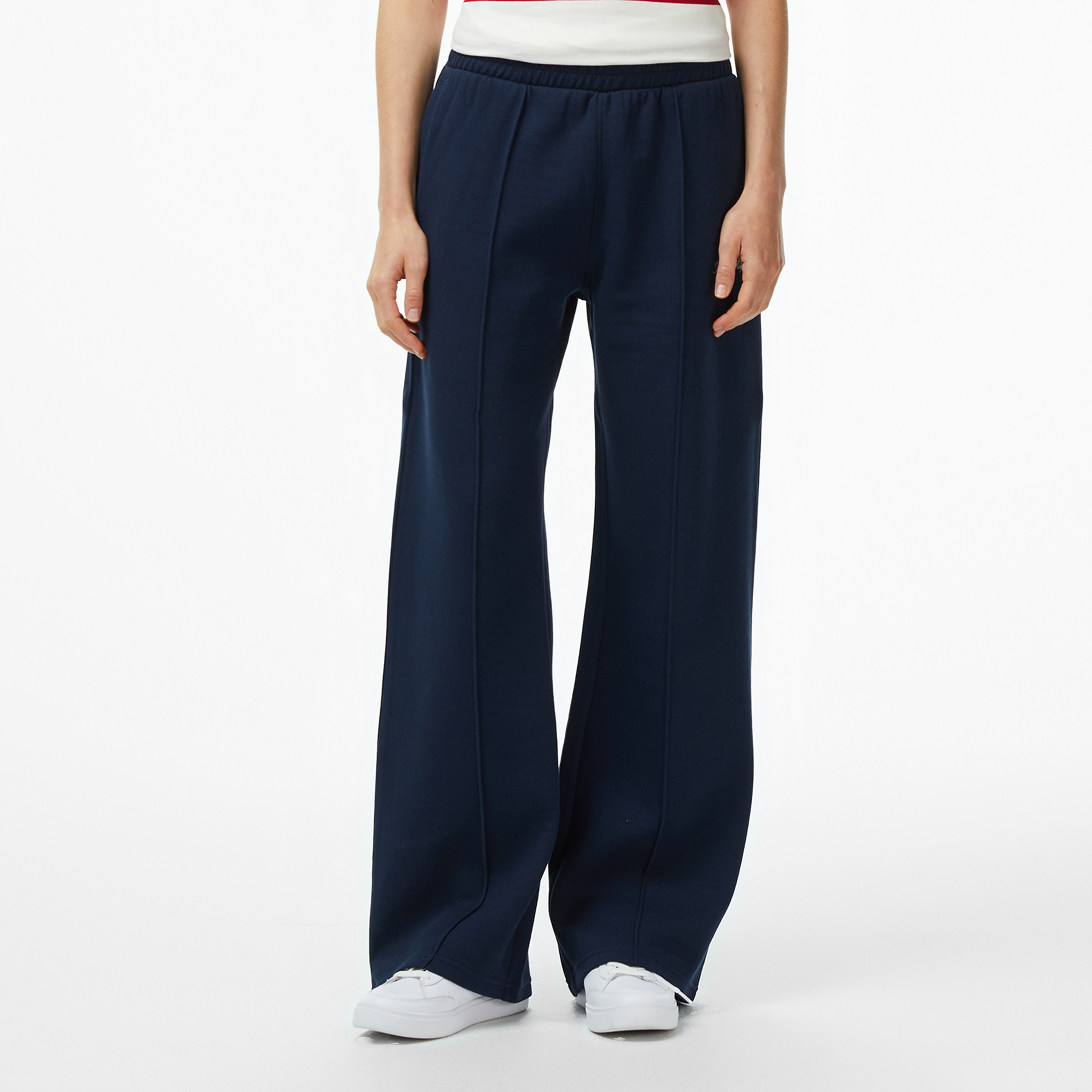 Tommy Hilfiger Script Straight Pique Kadın Mavi Eşofman Altı