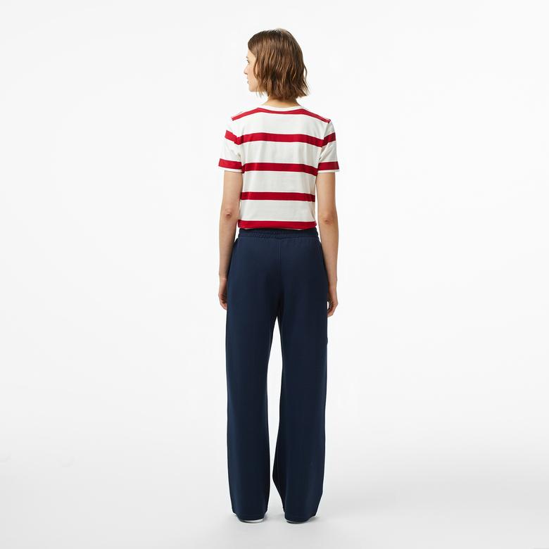 Tommy Hilfiger Script Straight Pique Kadın Mavi Eşofman Altı