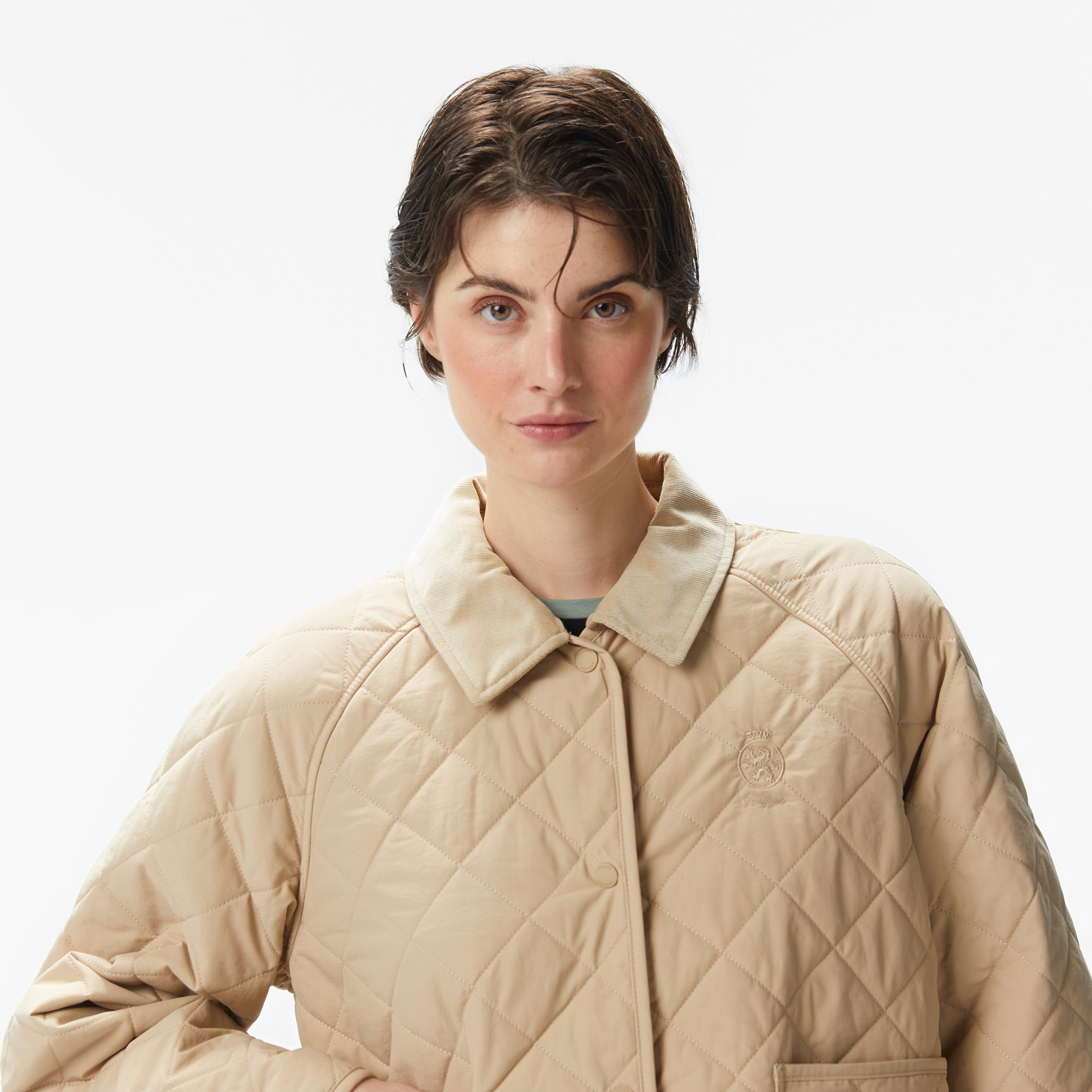 Tommy Hilfiger Padded Modern Quilted Kadın Haki Ceket