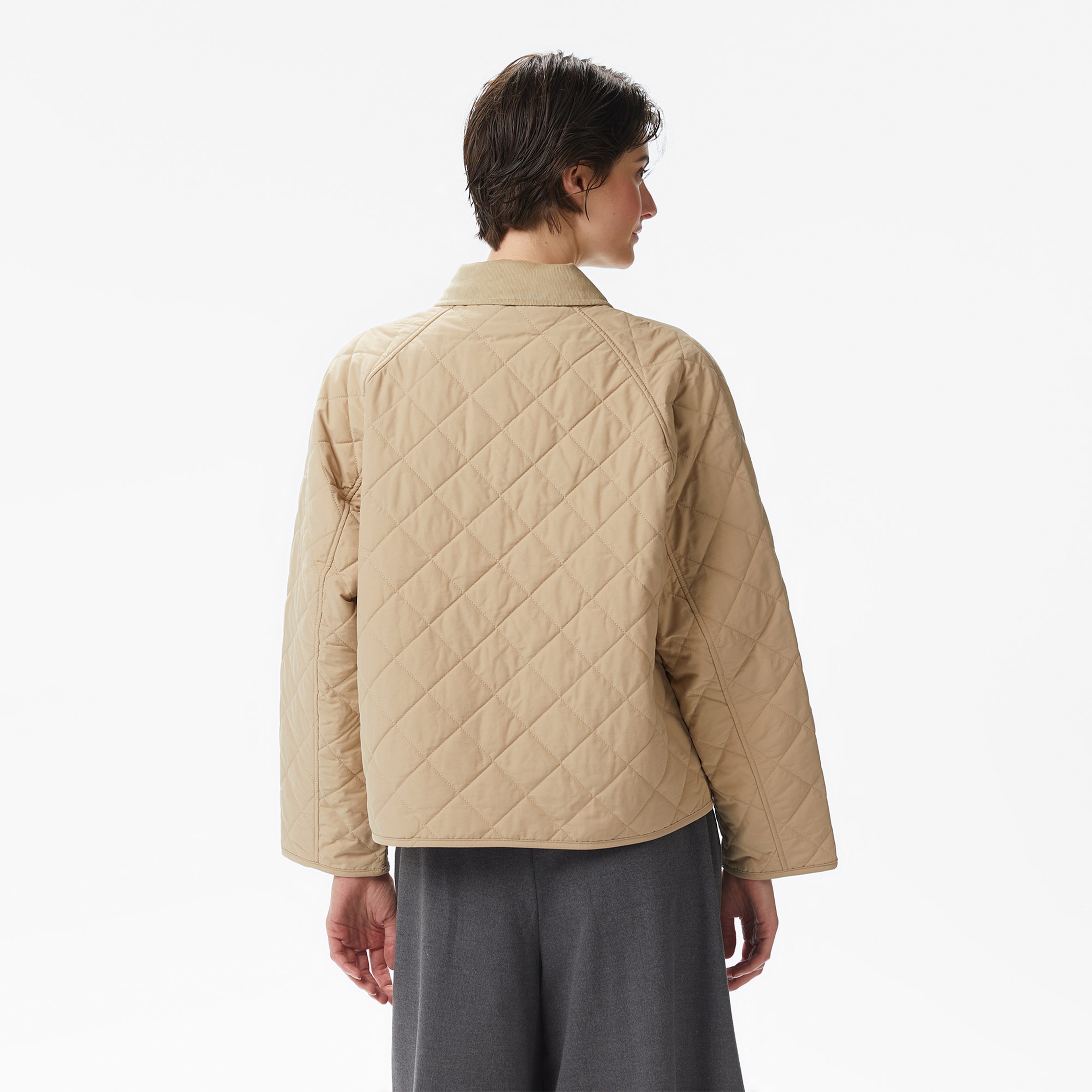 Tommy Hilfiger Padded Modern Quilted Kadın Haki Ceket